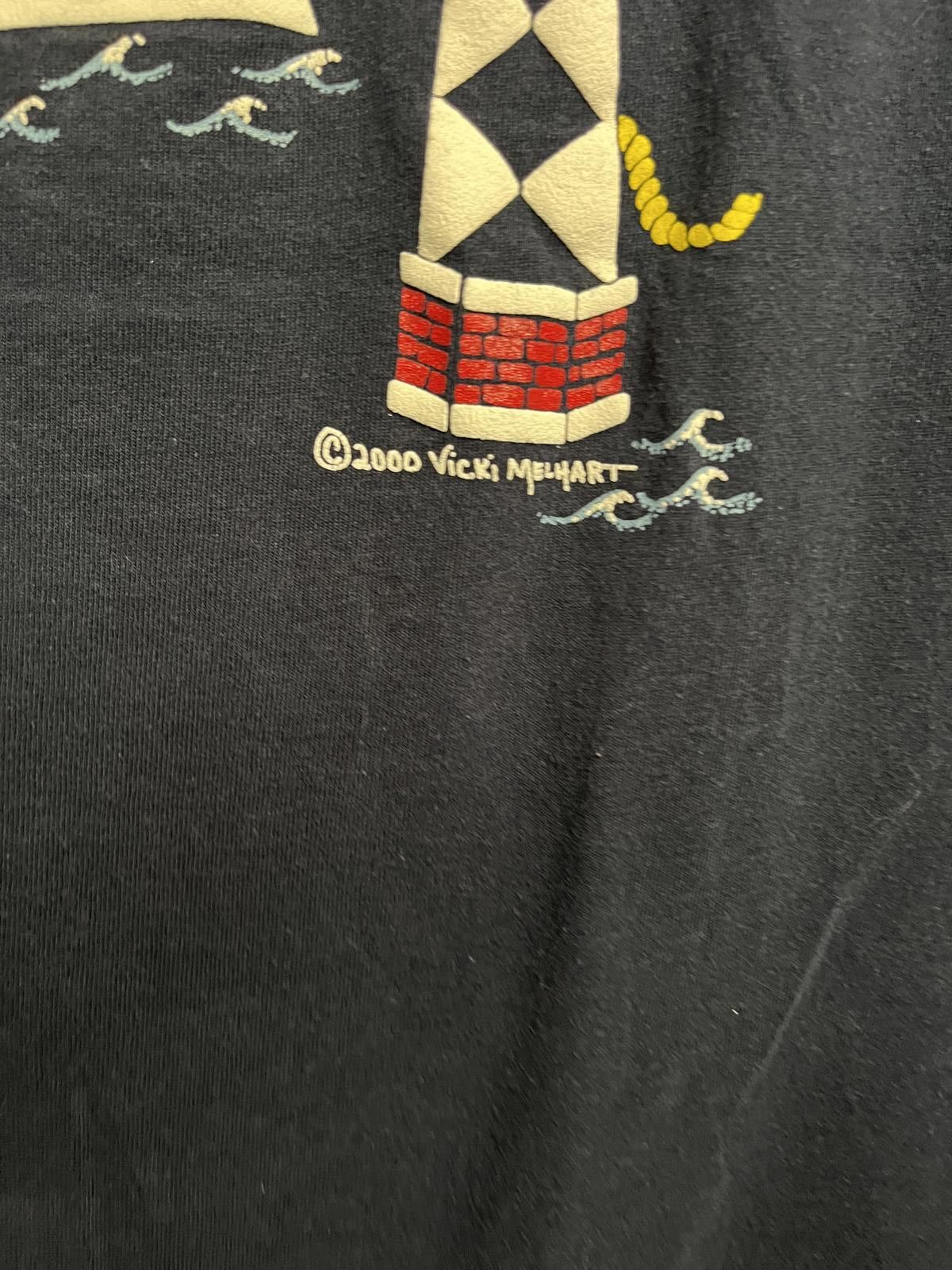 Alfred Dunhill VTG Lighouse T-shirt - 2000 Scattered Lighthouses Tee -M Size US M / EU 48-50 / 2 - 6 Thumbnail