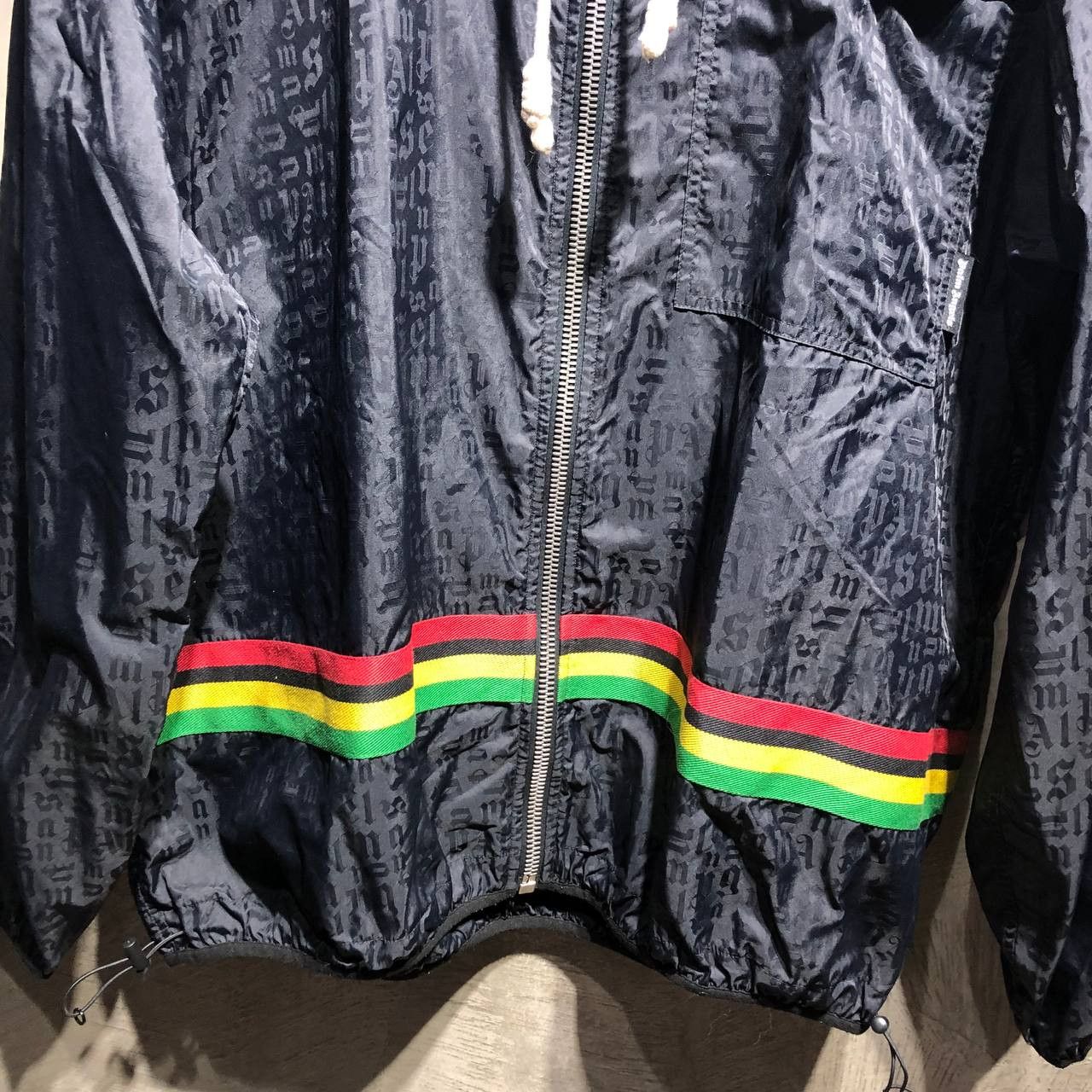 Palm Angels Palm Angels Monogram AOP zip up windbreaker jacket Size US XXL / EU 58 / 5 - 11 Thumbnail