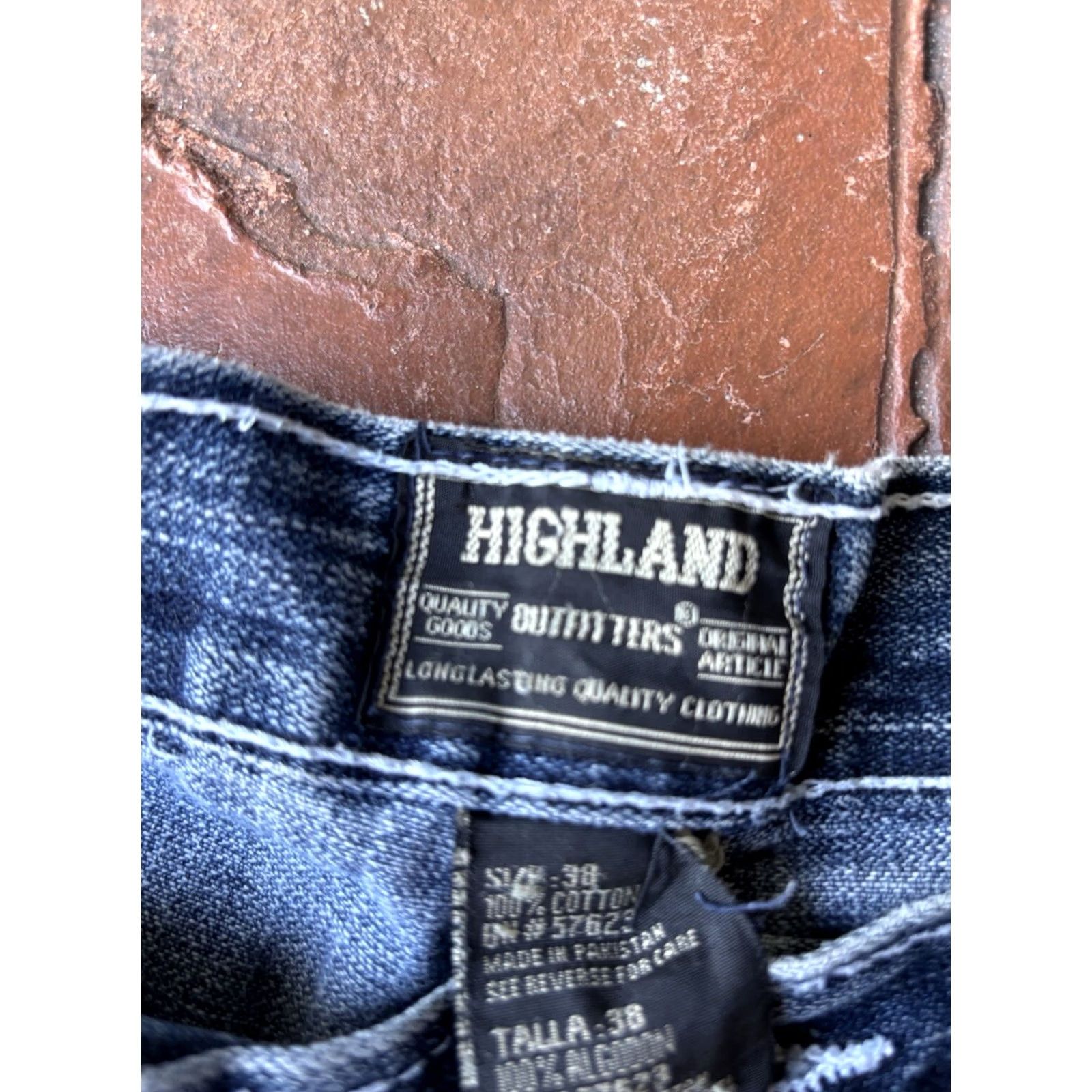 Highland 2000 VINTAGE Highland Baggy Jean Shorts Size 38 Men Denim Hip Hop Grunge 90s Y2K Skater Shorts Size US 38 / EU 54 - 2 Thumbnail