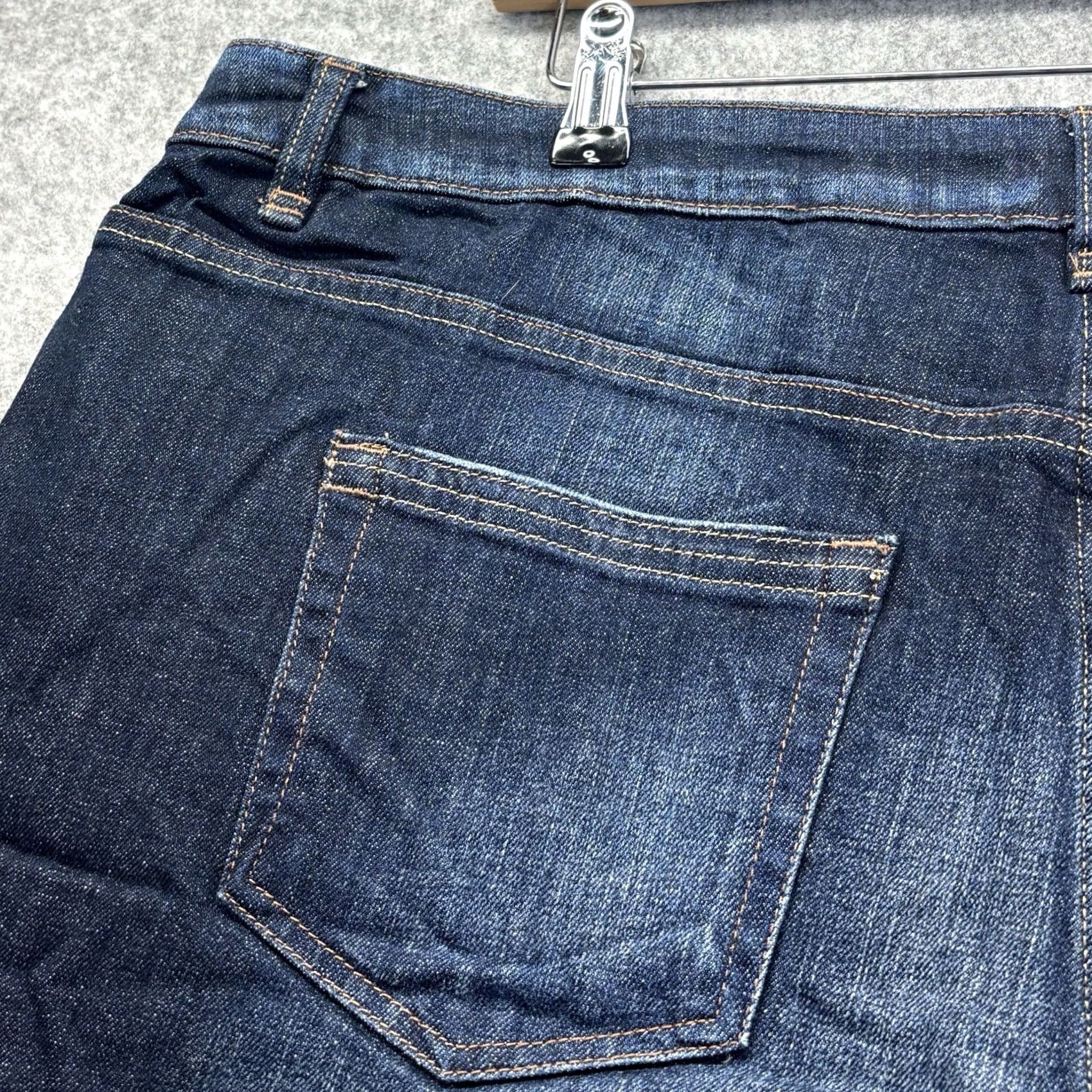 NEXT NEXT Boy Shorts Denim UK20 Blue Zip Fly Distressed Pockets Womens Size 42" / US 20 - 5 Thumbnail