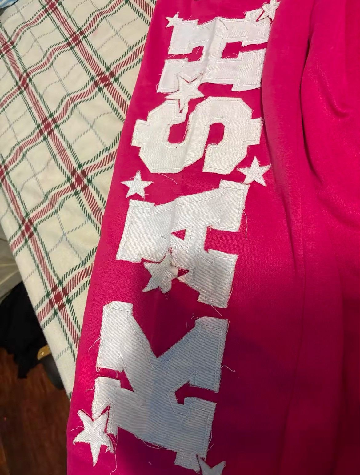 Japanese Brand Double Waist Pink Boxer Baggy Sweatpants Size US 30 / EU 46 - 7 Thumbnail