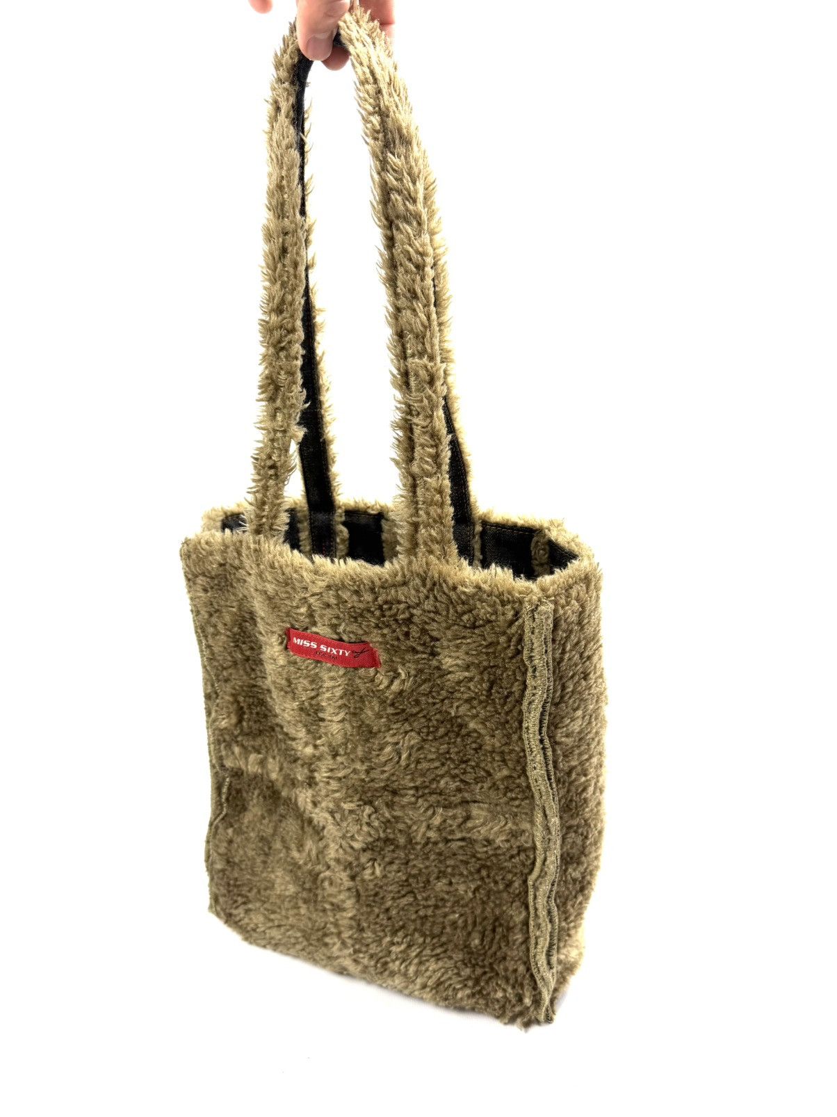 Miss Sixty Miss Sixty Y2K Denim Fur Shoulder Bag Archive Rare McBling Size ONE SIZE - 4 Thumbnail