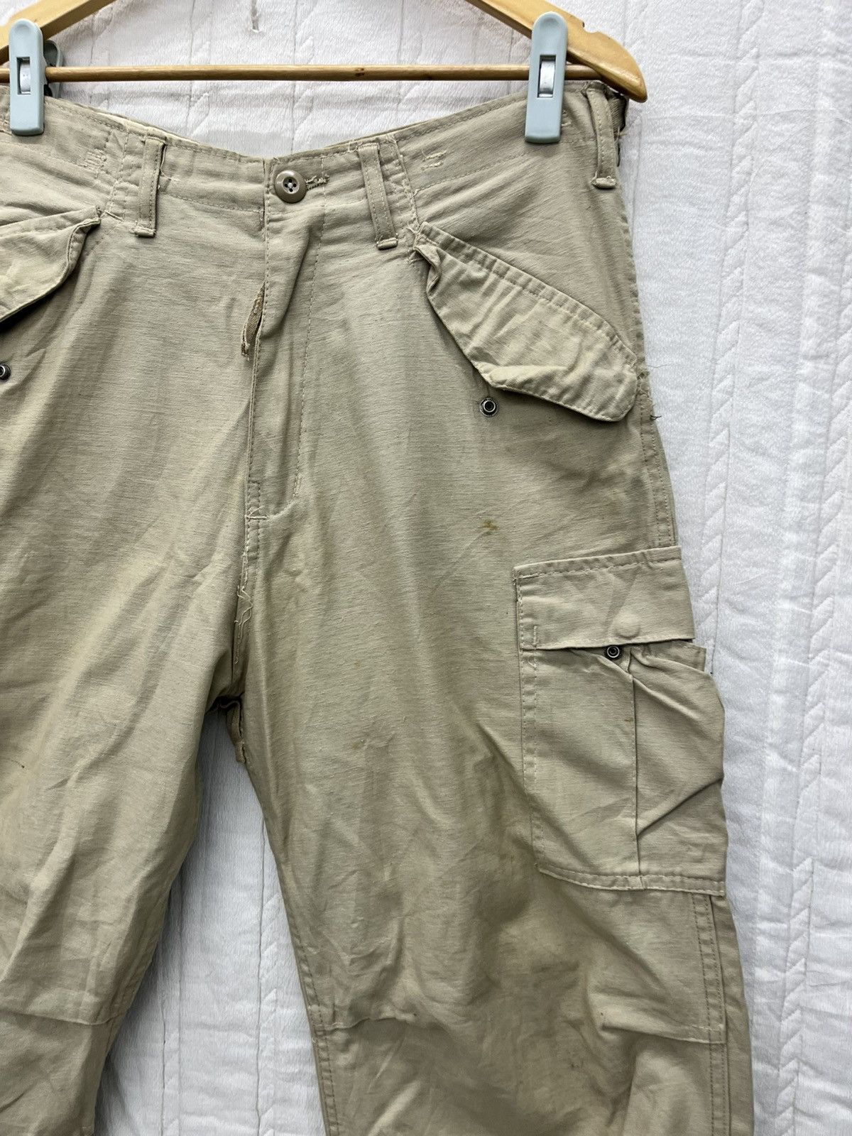 Vintage ARCHIVE💥BALLOON ARMY CARGO TROUSERS Size US 32 / EU 48 - 5 Thumbnail