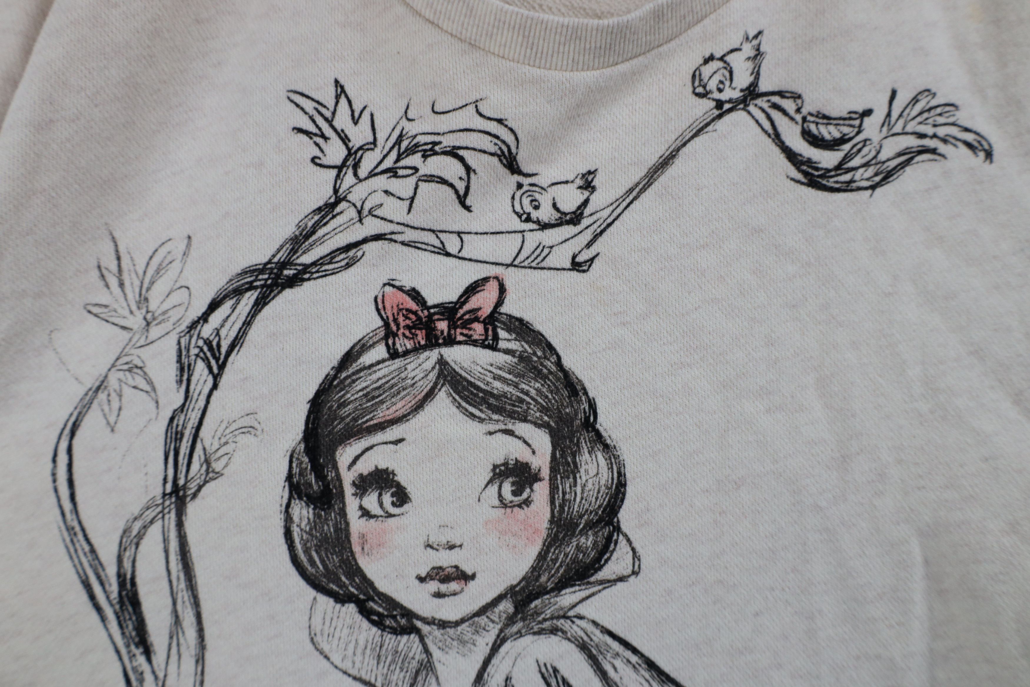 Disney × Vintage Vintage Disney of Snow White Movie Crewneck Sweatshirt Beige Size XXL / US 16-18 / IT 52-54 - 5 Thumbnail