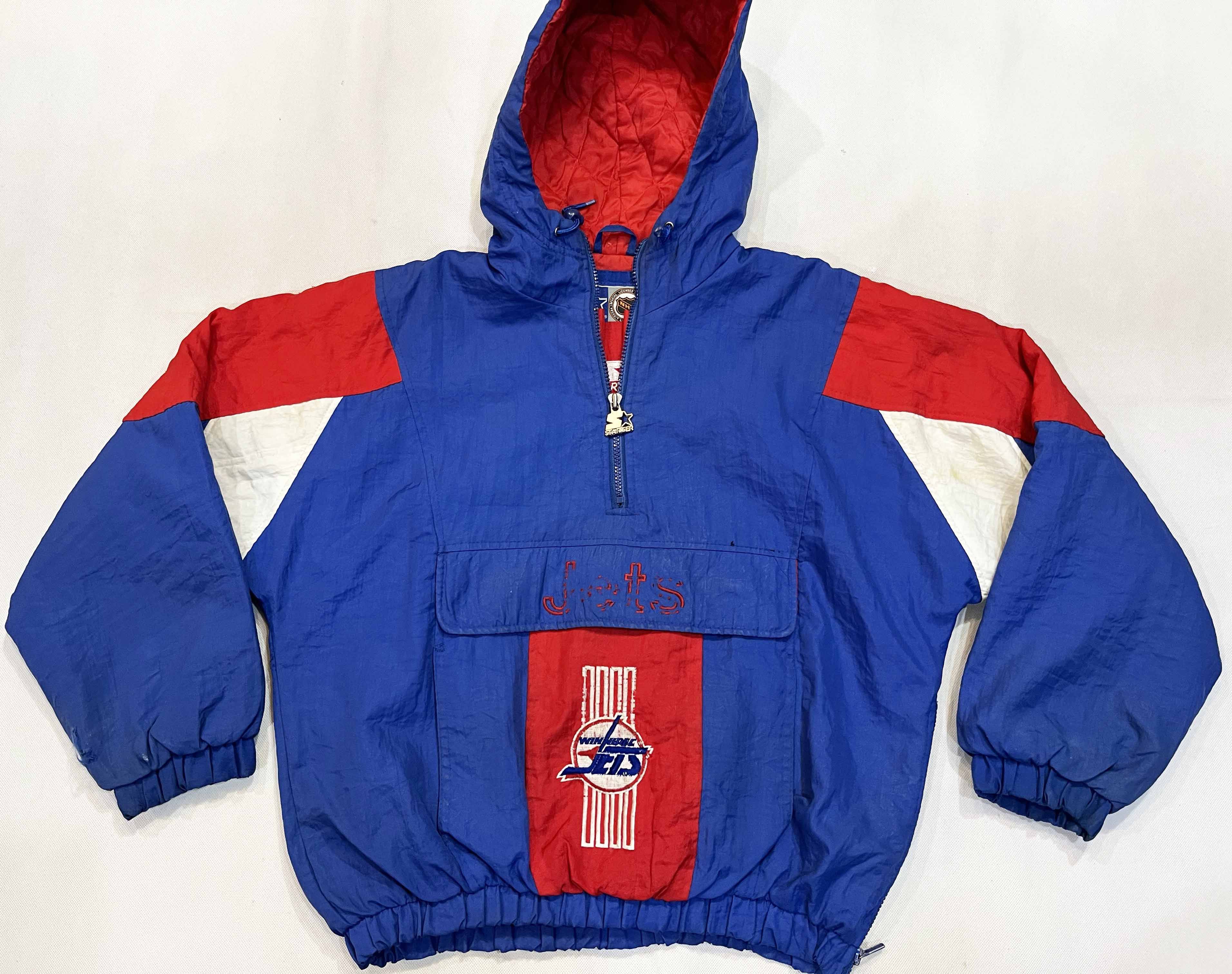NHL × Starter × Vintage Vintage Starter NHL Winnipeg Jets Hoodie Puffer Jacket Size US S / EU 44-46 / 1 - 1 Thumbnail