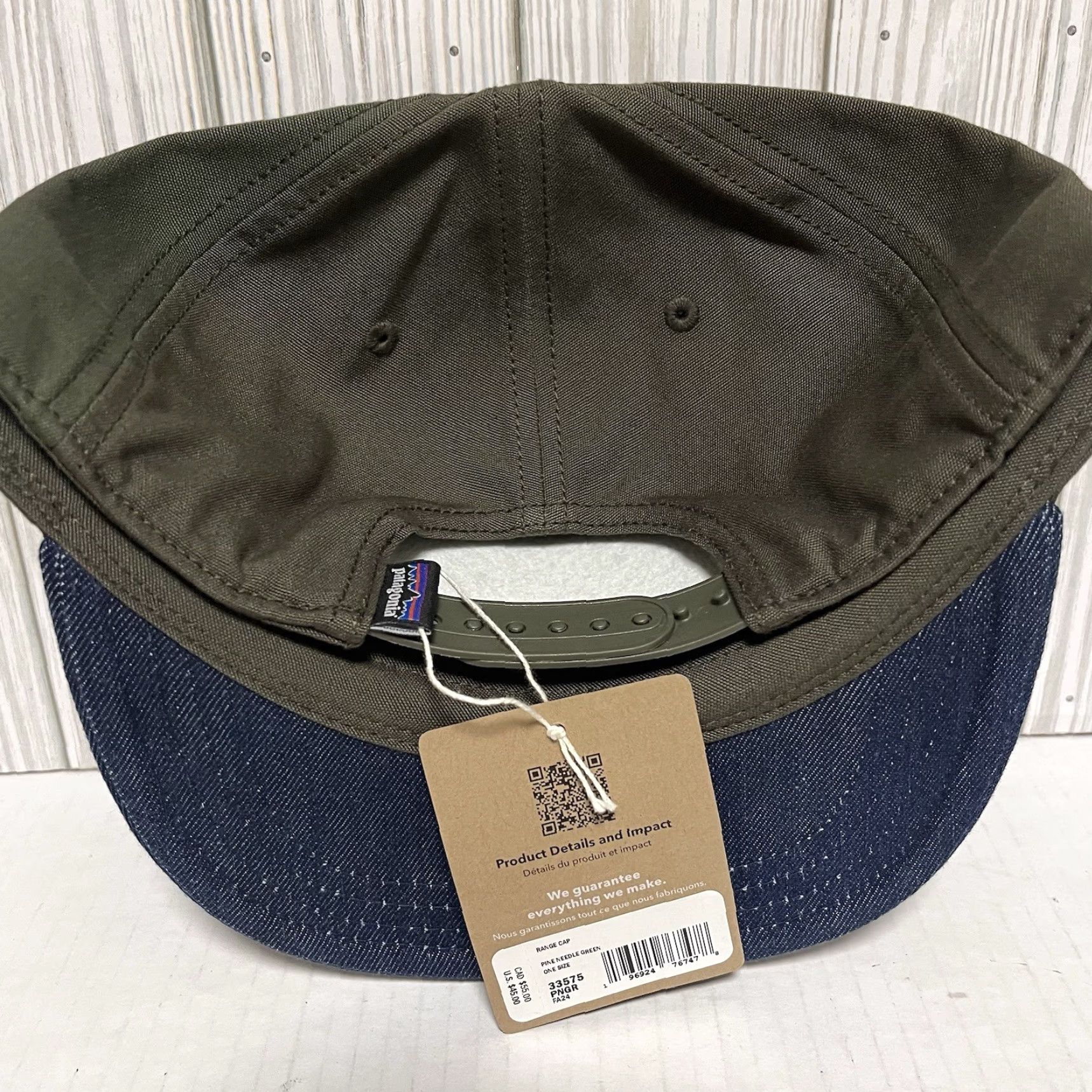 Patagonia Patagonia Hat Range Cap Snap Back Pine Needle Green Adjustable Men’s Adult NEW Size ONE SIZE - 6 Thumbnail