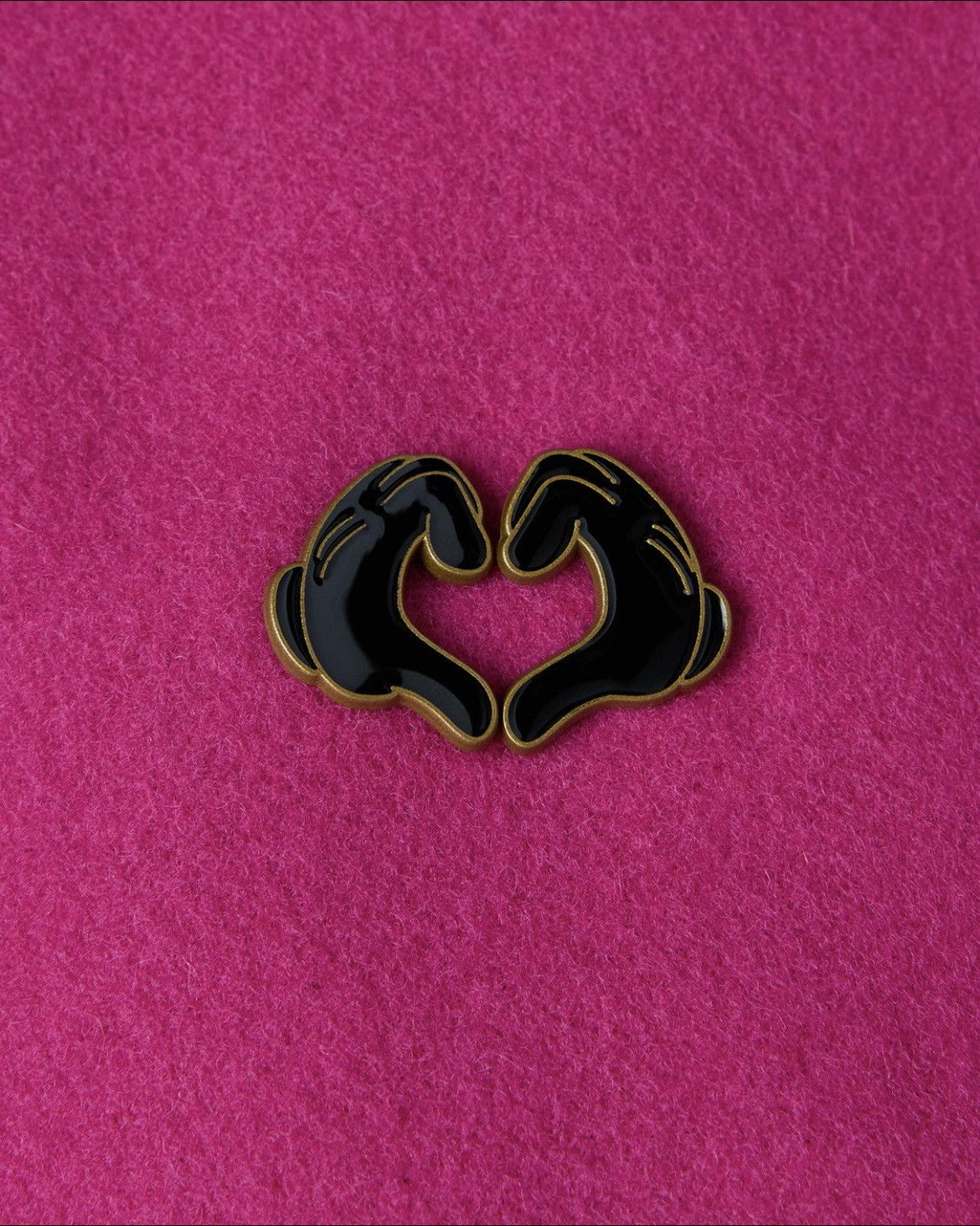 Disney × October's Very Own OVO X Disney Valentines Heart Hands Pin Size ONE SIZE - 4 Thumbnail