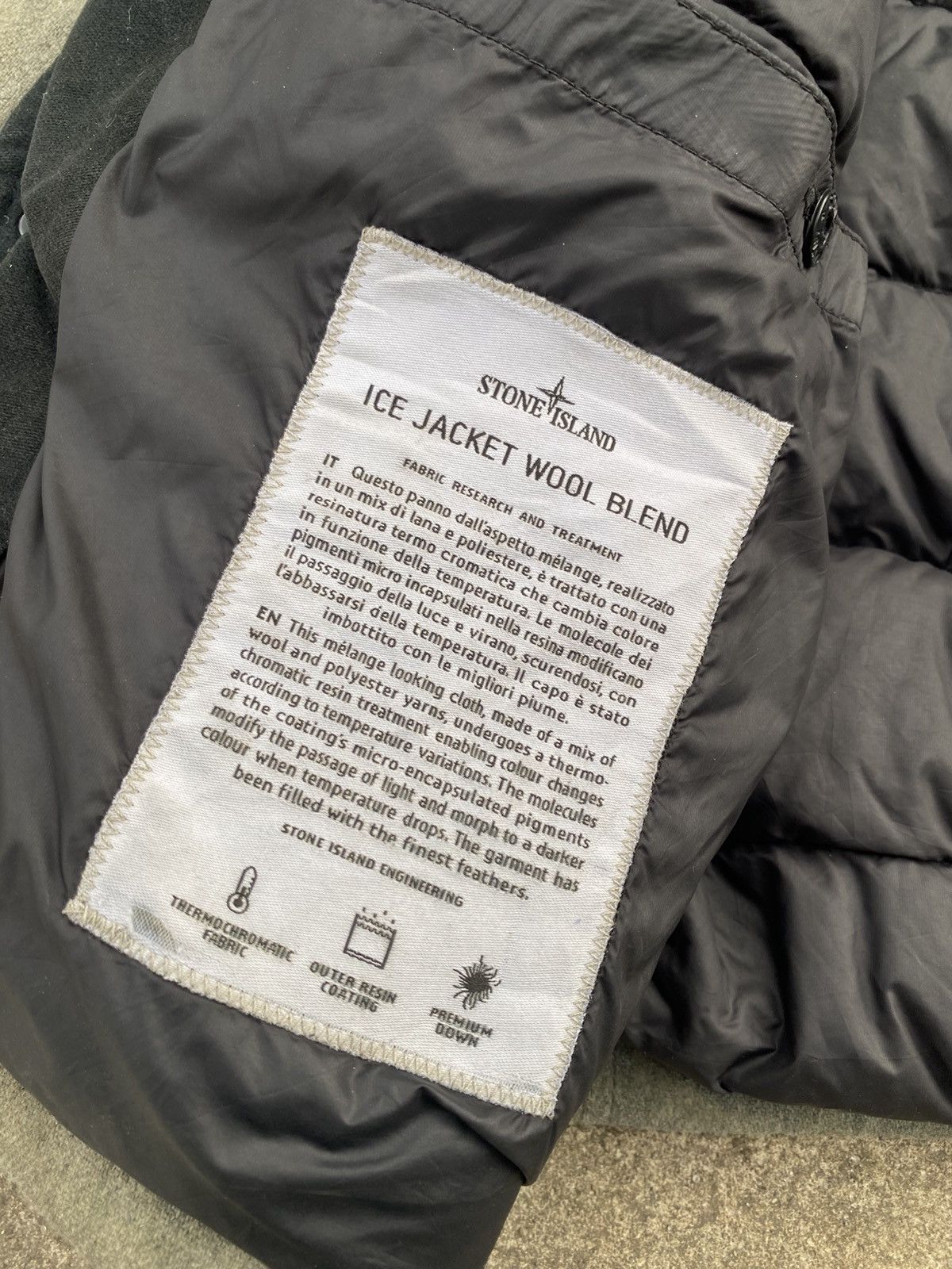Stone Island Stone Island Ice Wool Blend Down Jacket 2014 Size US XL / EU 56 / 4 - 5 Thumbnail