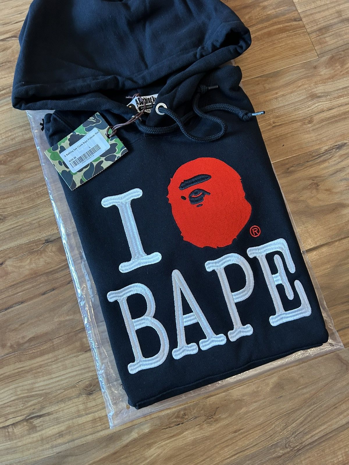 Bape NEW Bape I Love Bape Logo Pullover Hoodie Size US L / EU 52-54 / 3 - 2 Thumbnail