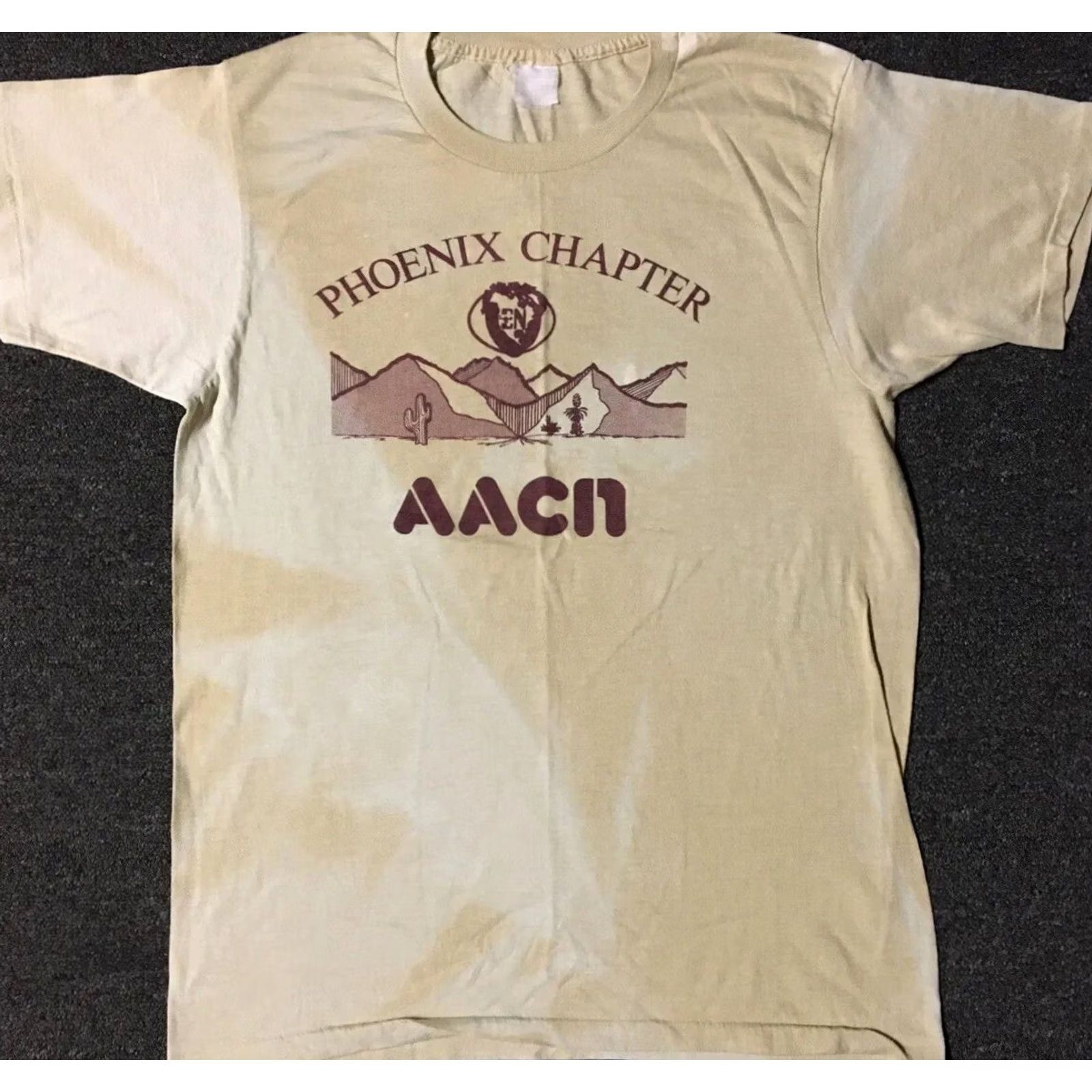 Vintage VINTAGE AACN Critical Care Nursing Phoenix Chapter Shirt M Beige 80s 90s Grunge Distressed Single Stitch Mens Shirt Size US M / EU 48-50 / 2 - 2 Thumbnail