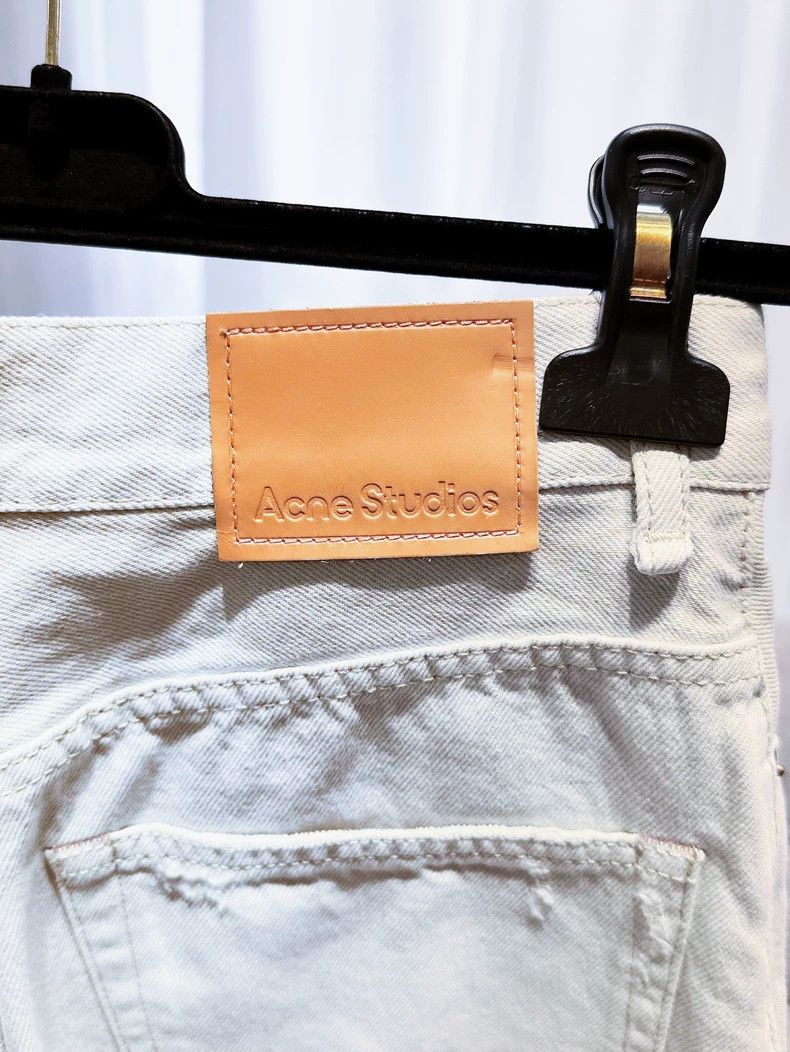Acne Studios acne studios Beige ripped jeans 2504-Nextarrow Size US 32 / EU 48 - 3 Thumbnail