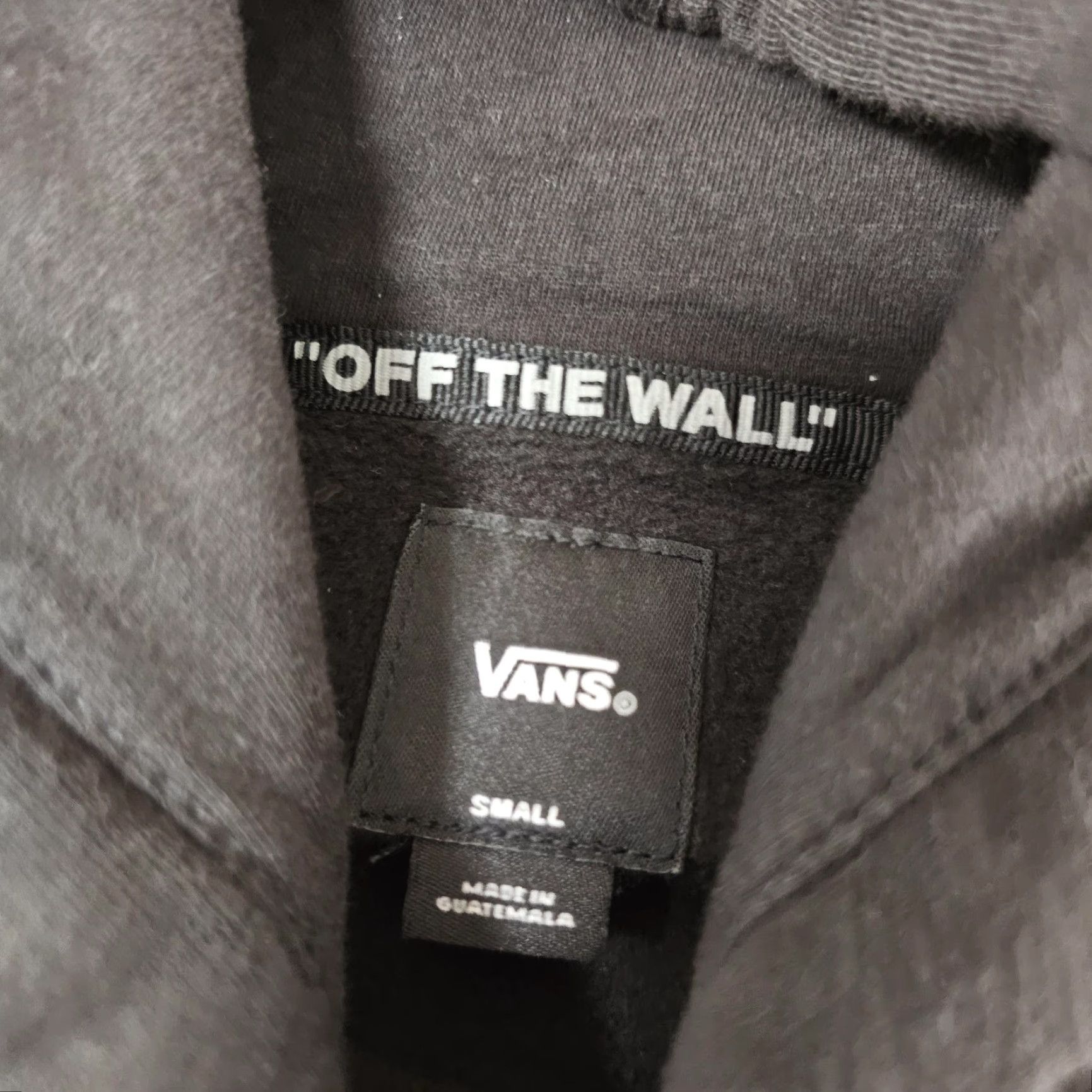 Vans Vans Hoodie Mens Small Black Fleece Pullover Graphic Checkerboard Off The Wall Size US S / EU 44-46 / 1 - 2 Thumbnail