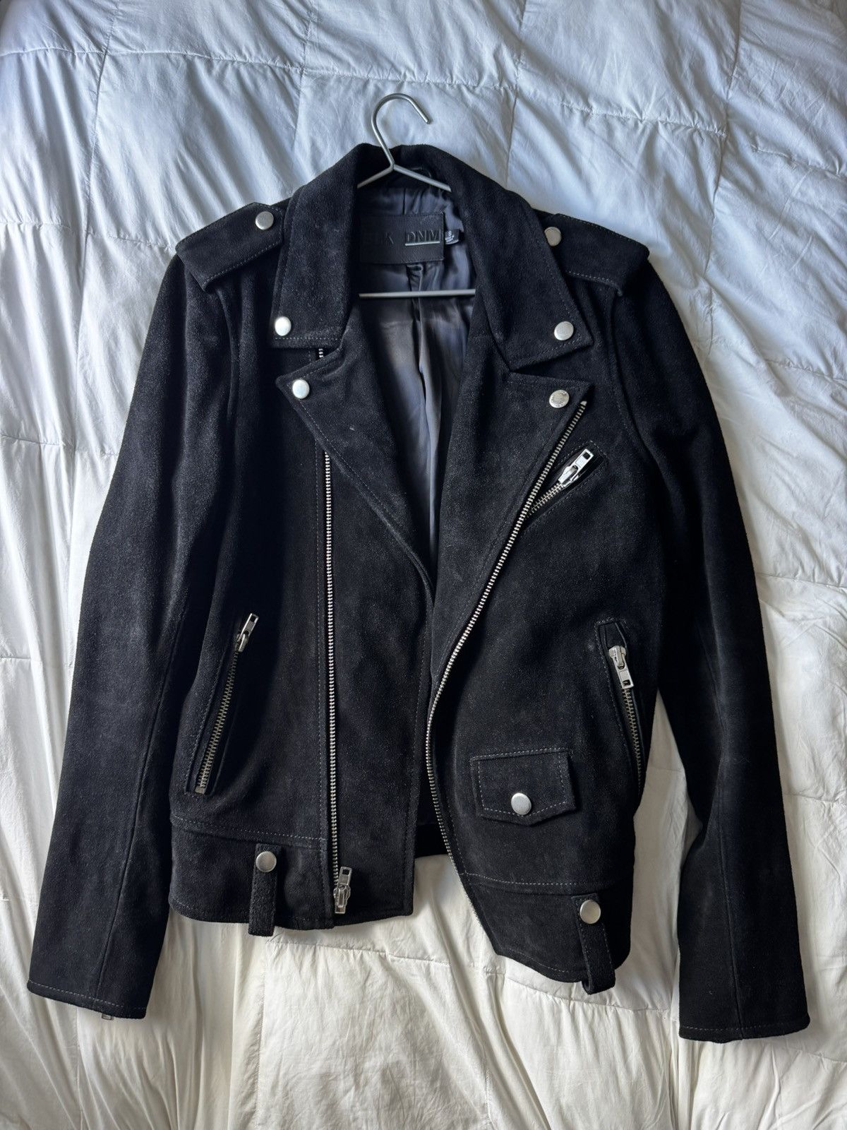 Blk Dnm Suede Motorcycle Jacket Size US S / EU 44-46 / 1 - 1 Thumbnail