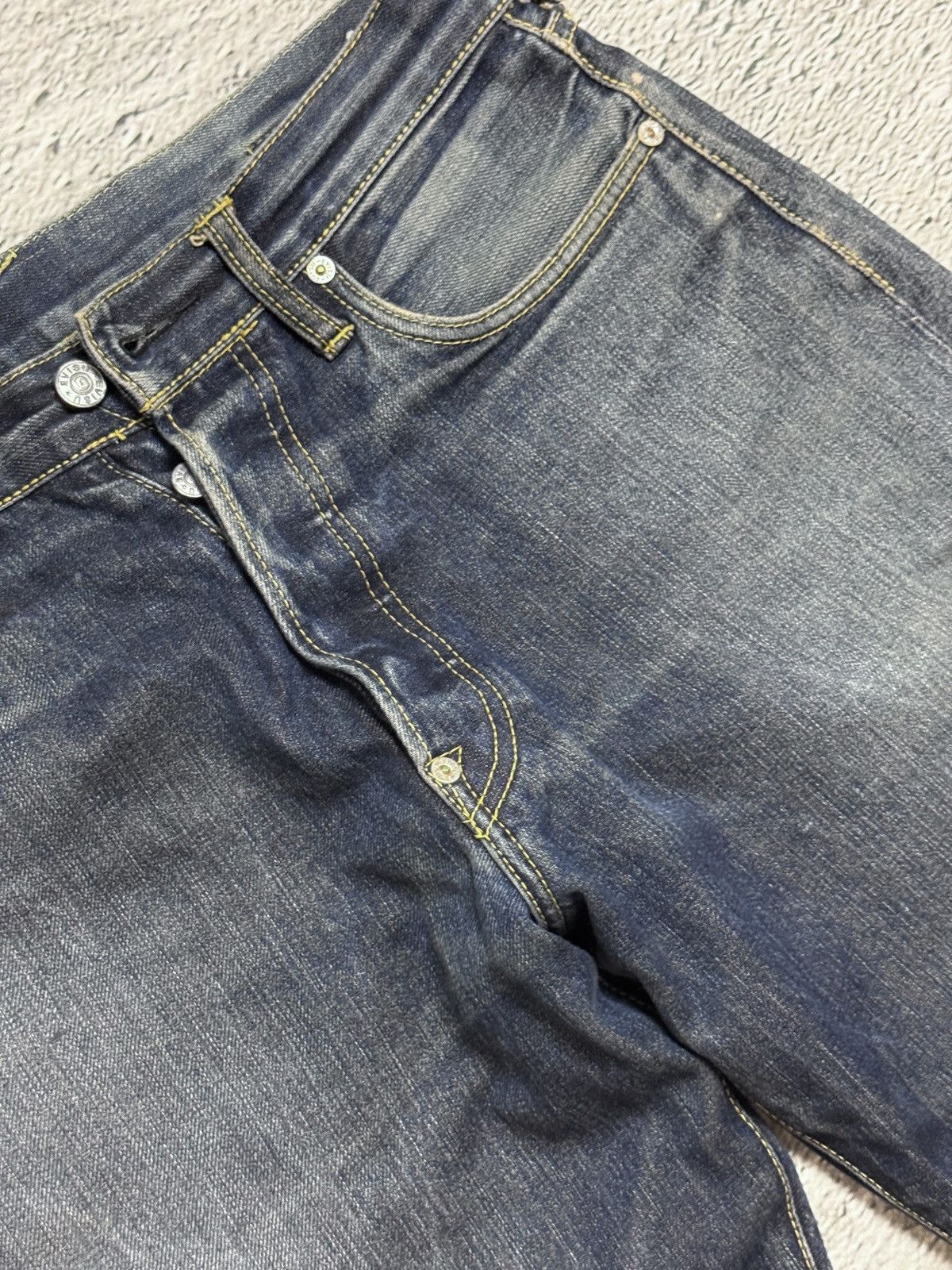 Evisu Evisu jeans silver daicock big logo selvedge denim Size US 30 / EU 46 - 10 Thumbnail