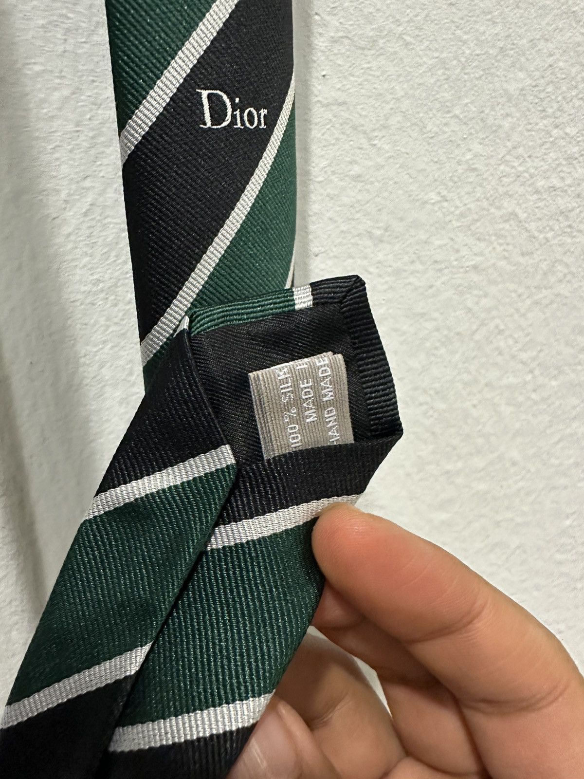 Dior Dior Jonathan Anderson SS2026 Green Stripe Tie Size ONE SIZE - 6 Thumbnail