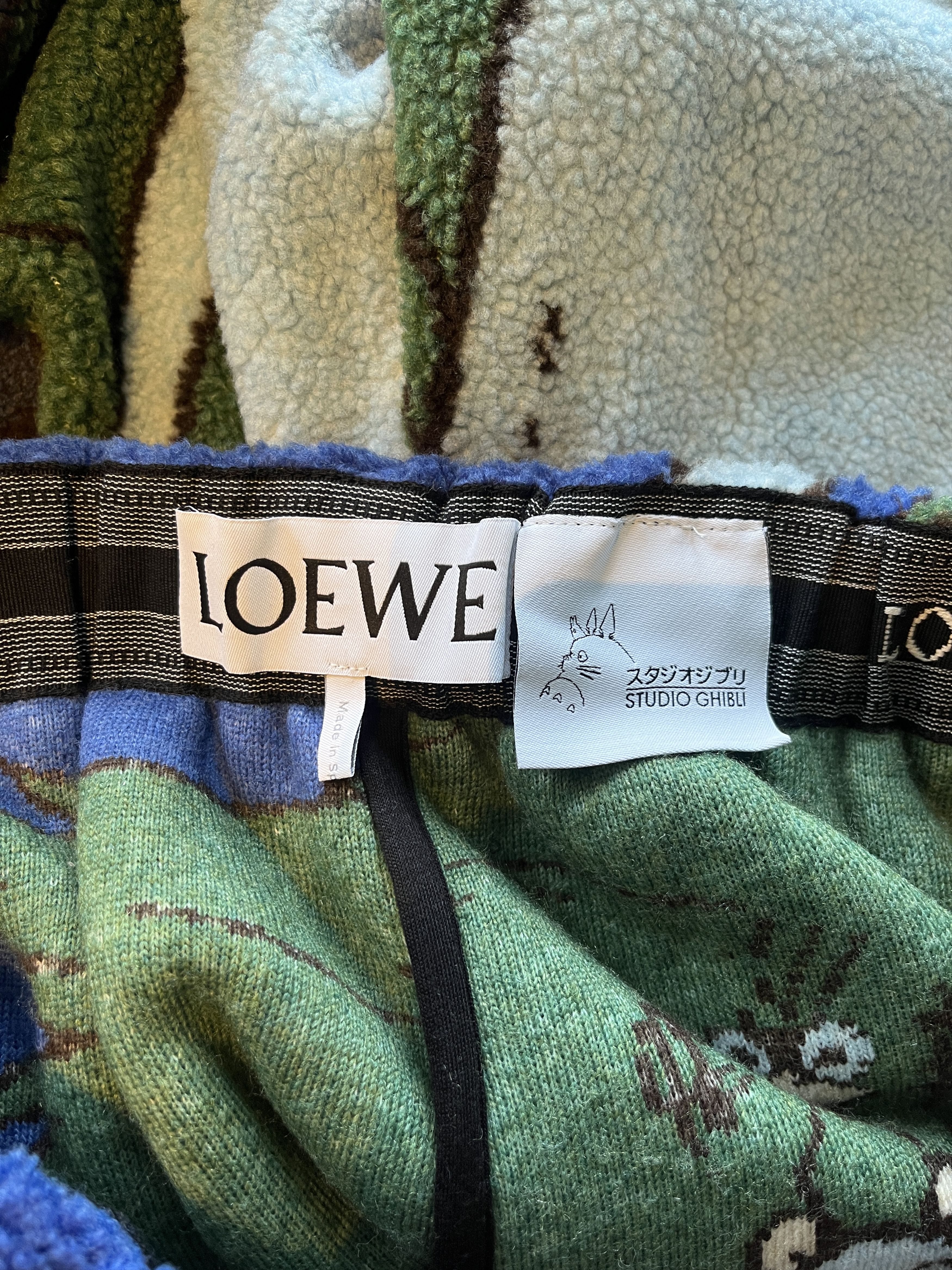 Loewe LOEWE x Spirited Away - Haku Jacquard Fleece Bermuda Shorts Size US 32 / EU 48 - 3 Thumbnail