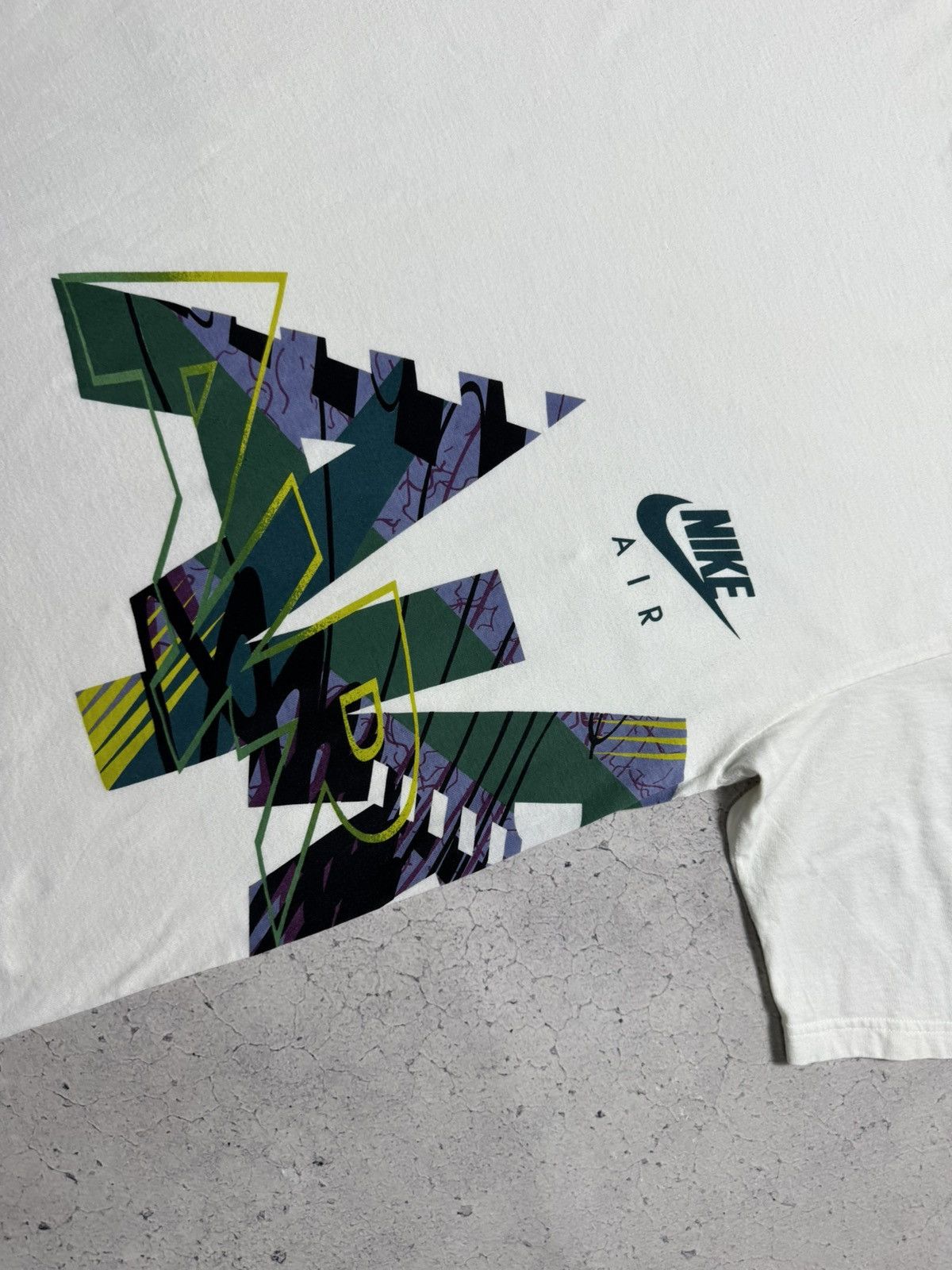 Nike Nike AIR Vintage 90’s T-Shirt Big Logo Y2K White Size XL Size US XL / EU 56 / 4 - 4 Thumbnail
