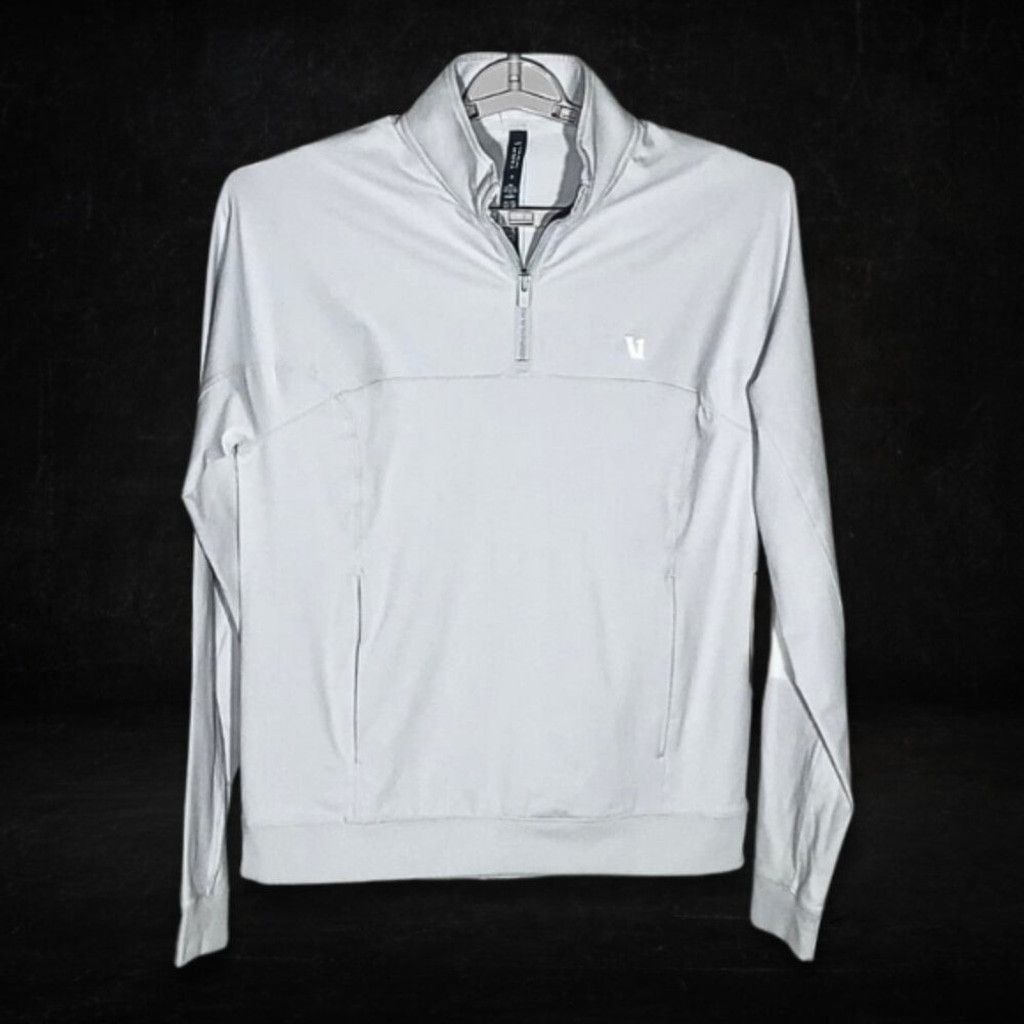 Vuori NWT Vuori Sweatshirt Quarter Zip mock neck Light Gray S Size US S / EU 44-46 / 1 - 2 Thumbnail