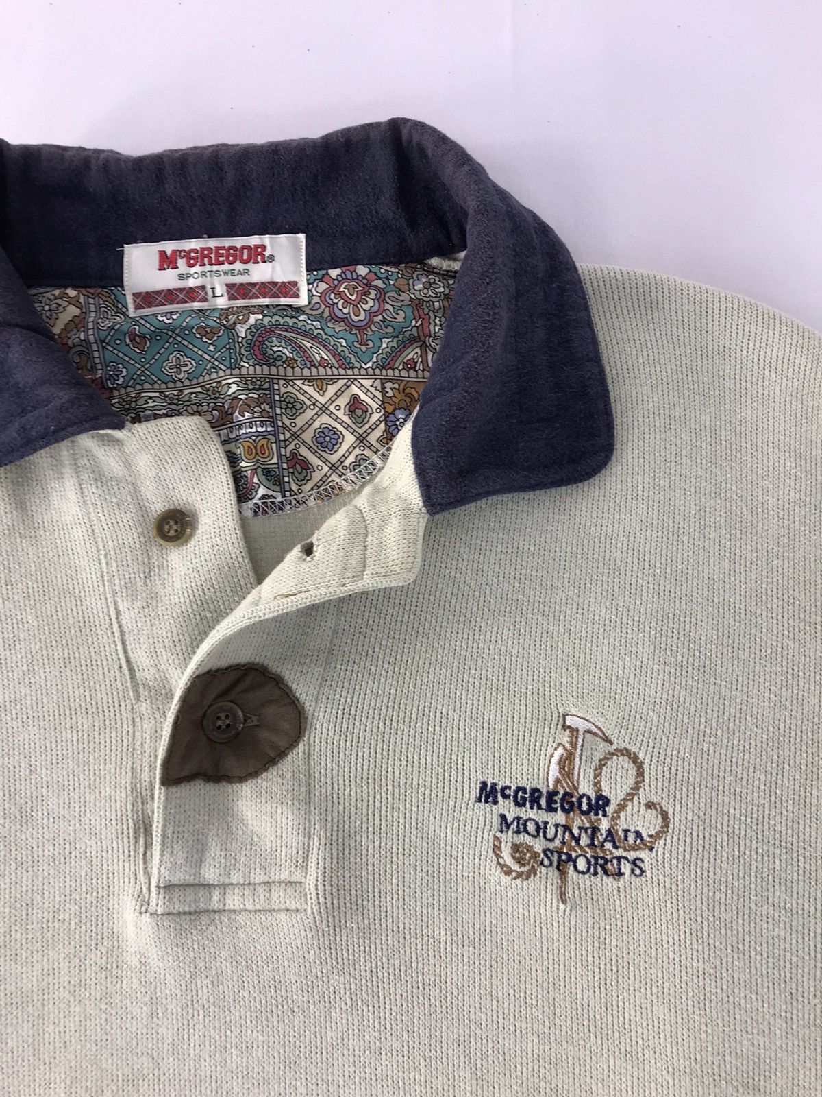 McGregor Vintage Sweatshirt McGregor Sportwear Half button Style Size US L / EU 52-54 / 3 - 4 Thumbnail