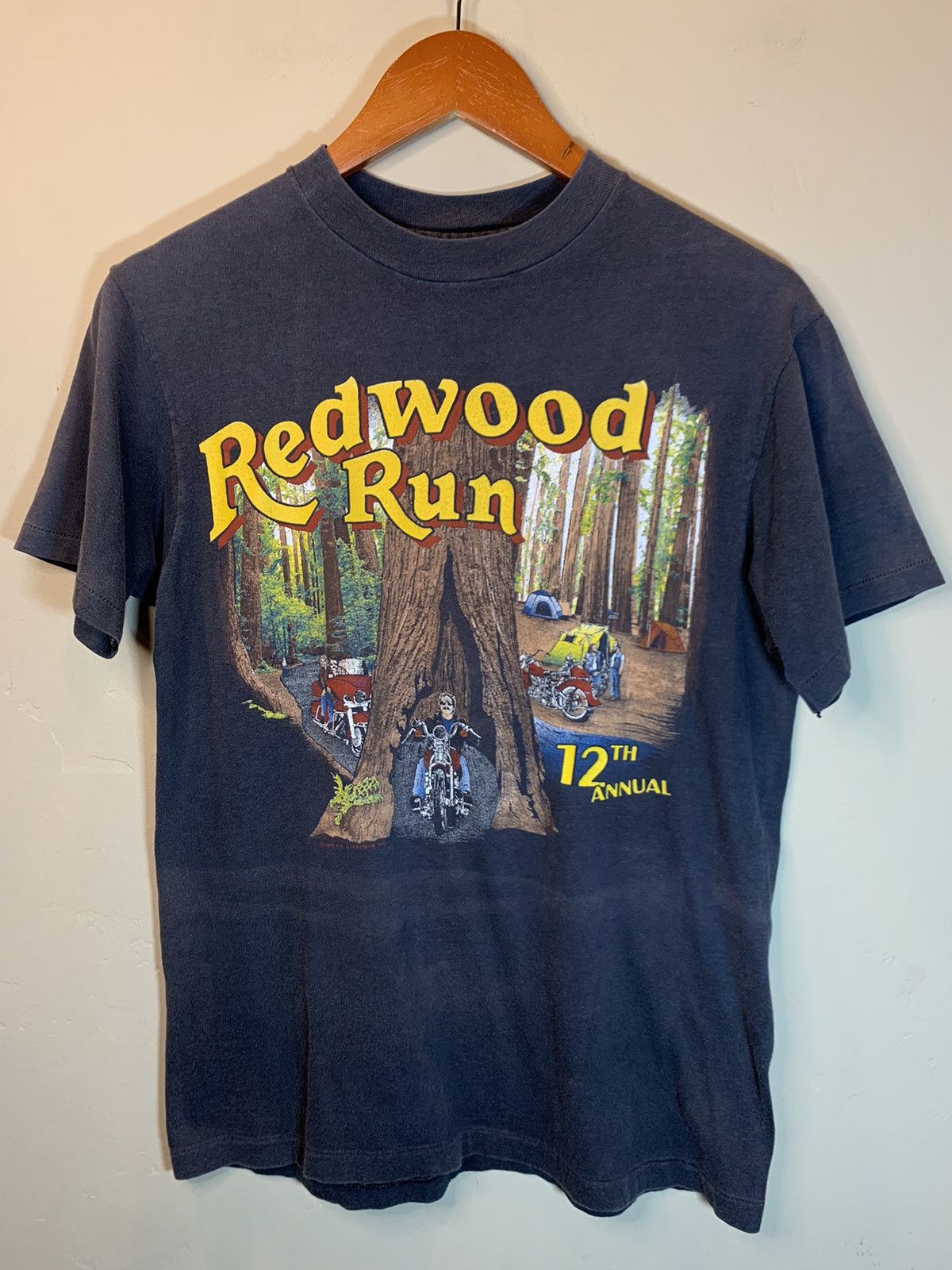 Harley Davidson × Vintage *RARE* Vintage 80’s Harley Davidson Redwood Run Biker Shirt Size US M / EU 48-50 / 2 - 1 Thumbnail