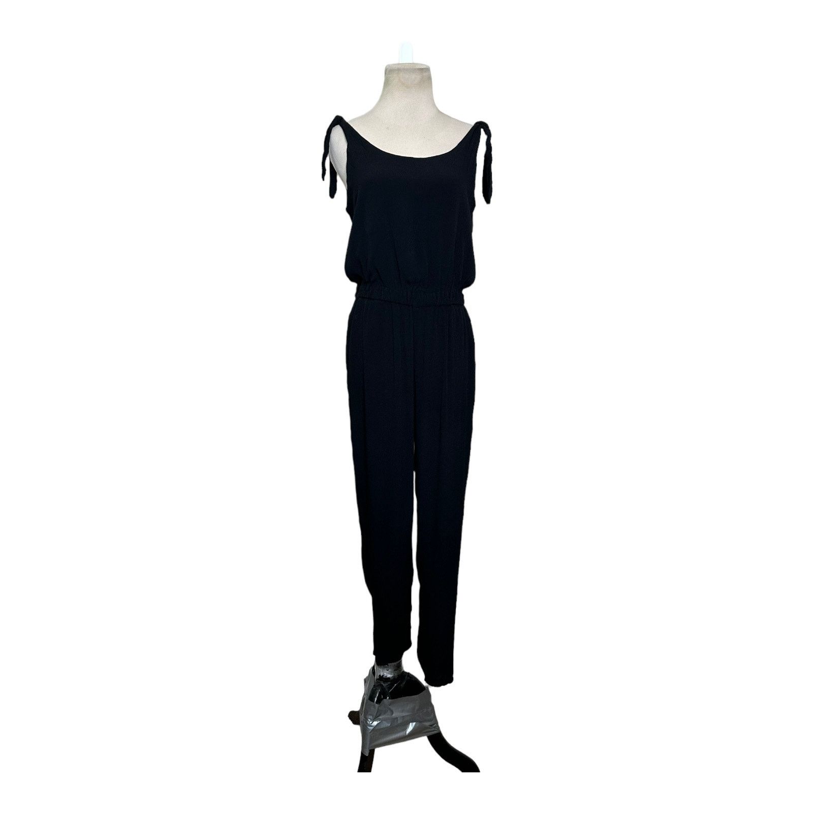 Madewell Madewell black sleeveless shoulder tie jumpsuit size Small Size 27" / US 4 / IT 40 - 8 Thumbnail