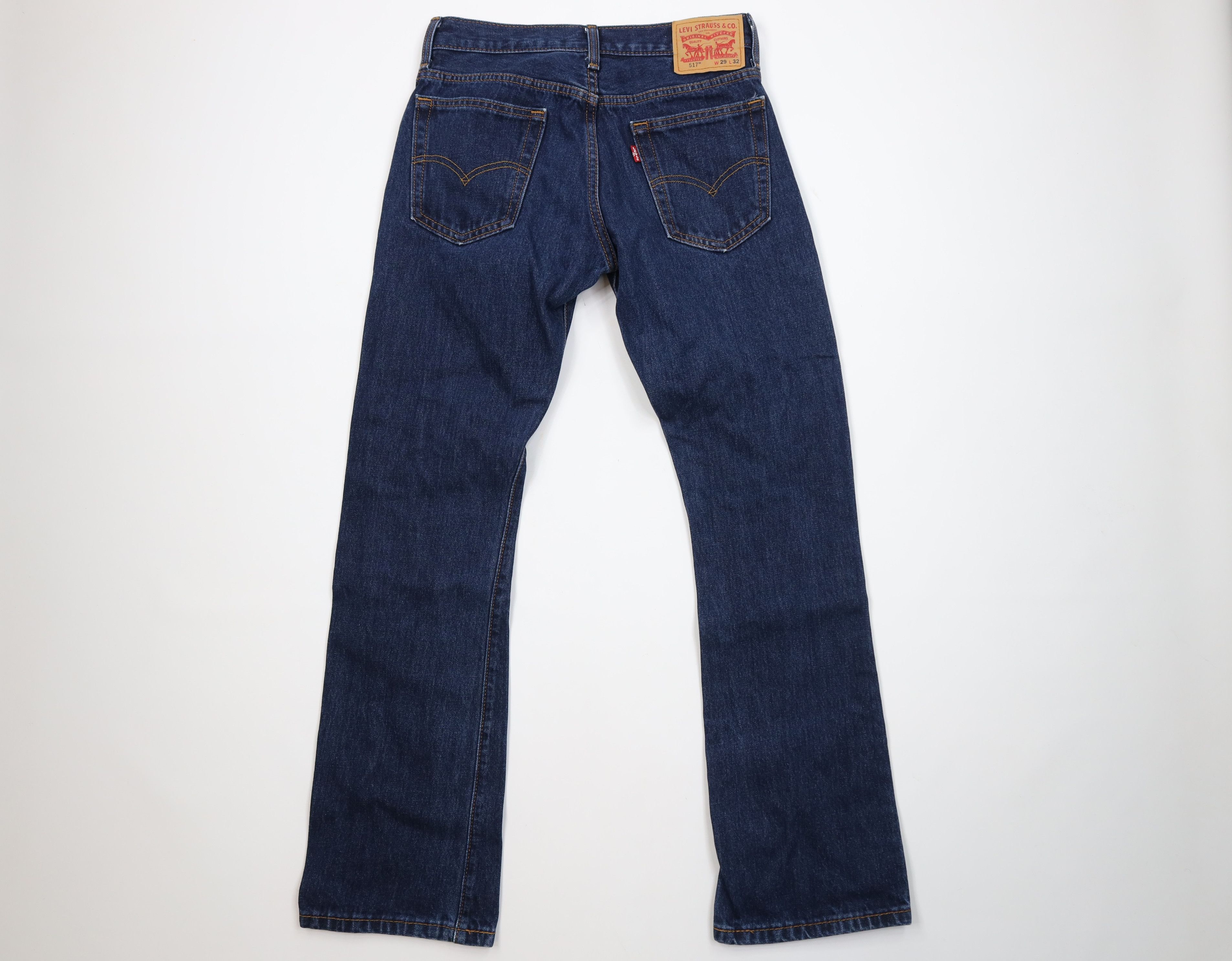Levi's Vintage Y2K Levis 517 Western Bootcut Denim Jeans Blue Size US 29 - 9 Thumbnail
