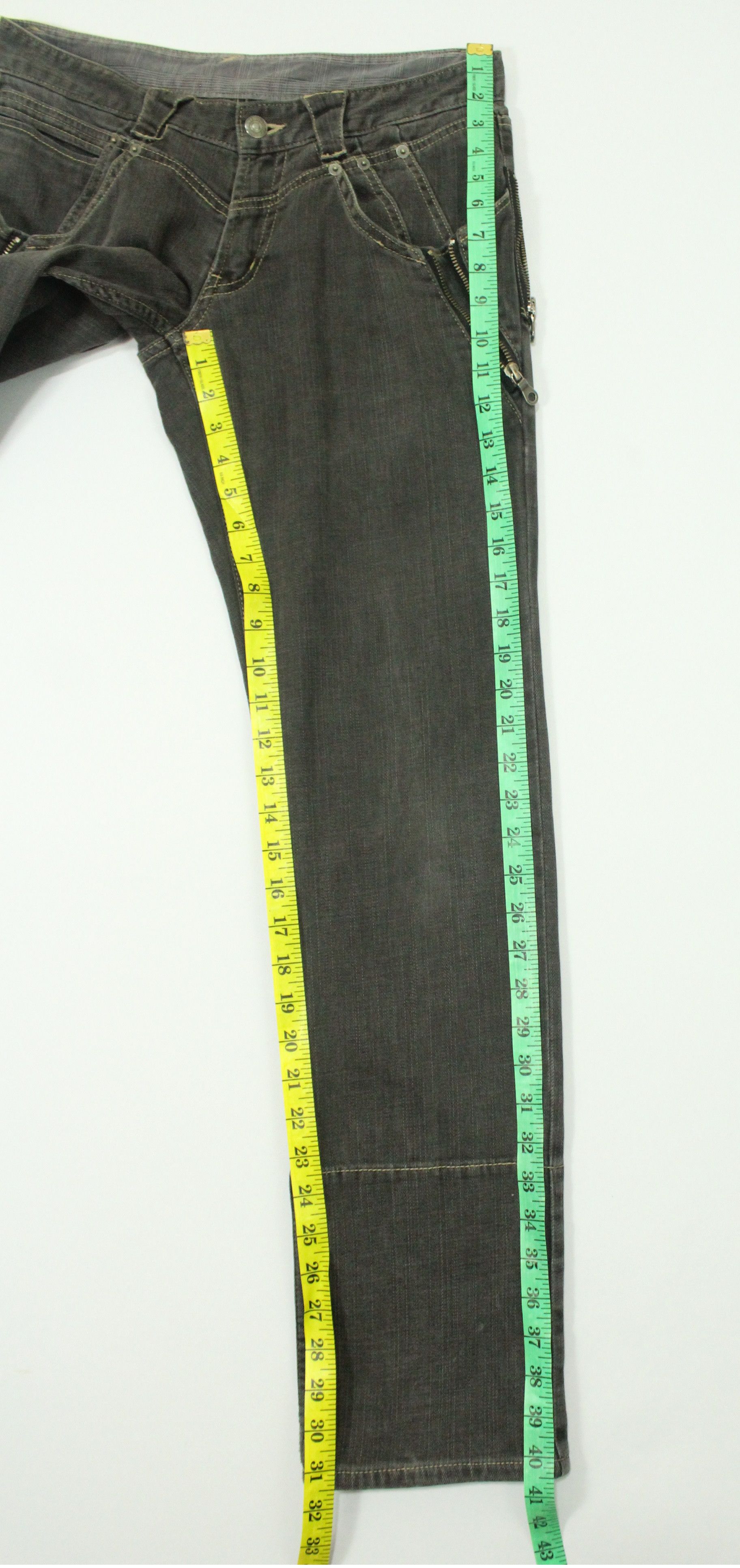 PPFM PPFM Denim Stretchy Multi Zippers Pockets Size US 30 / EU 46 - 23 Thumbnail