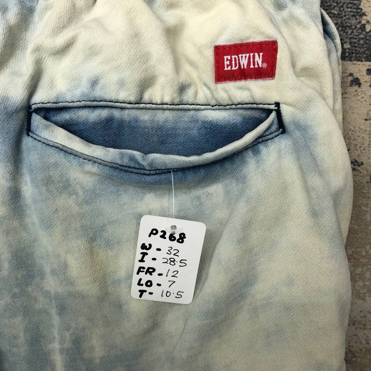 Edwin P268 EDWIN ACID WASH SKINNY PANTS Size US 32 / EU 48 - 6 Thumbnail