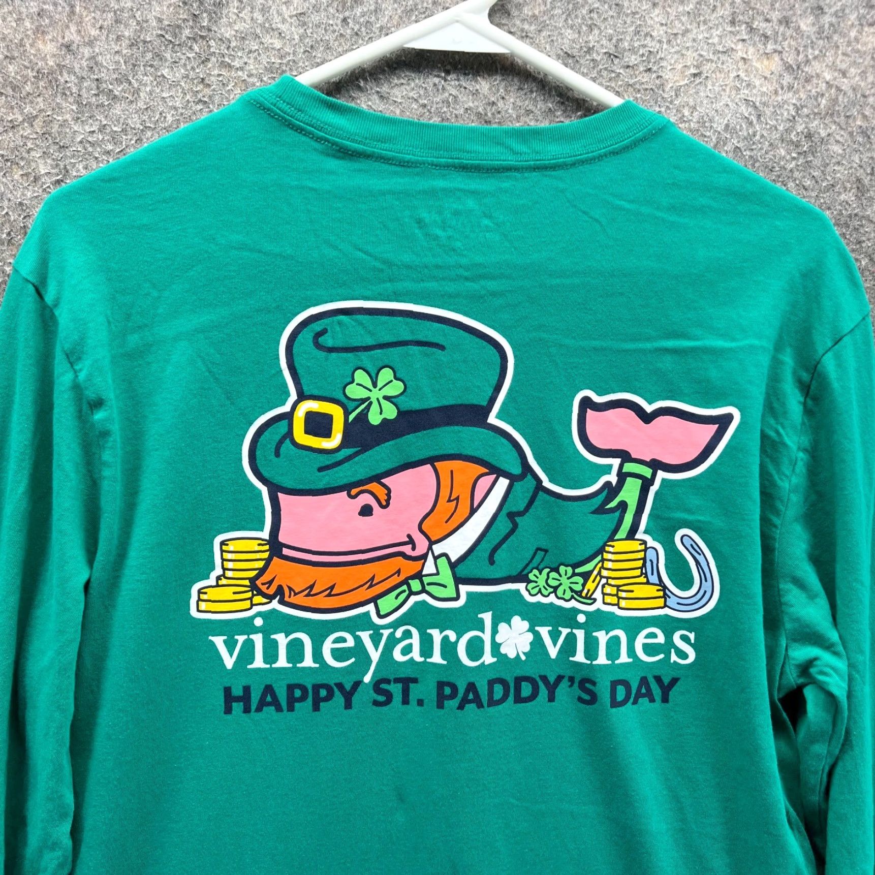 Vineyard Vines Vineyard Vines Shirt Mens Small Green Crewneck Pocket Tee St Paddy’s Day Family Whale Size US S / EU 44-46 / 1 - 6 Thumbnail