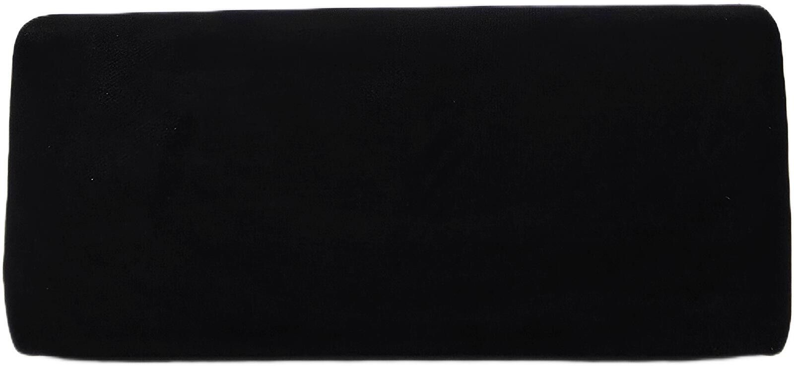 Unknown London Elegant Black Suede Clutch with Silver Chain Strap Size ONE SIZE - 4 Thumbnail