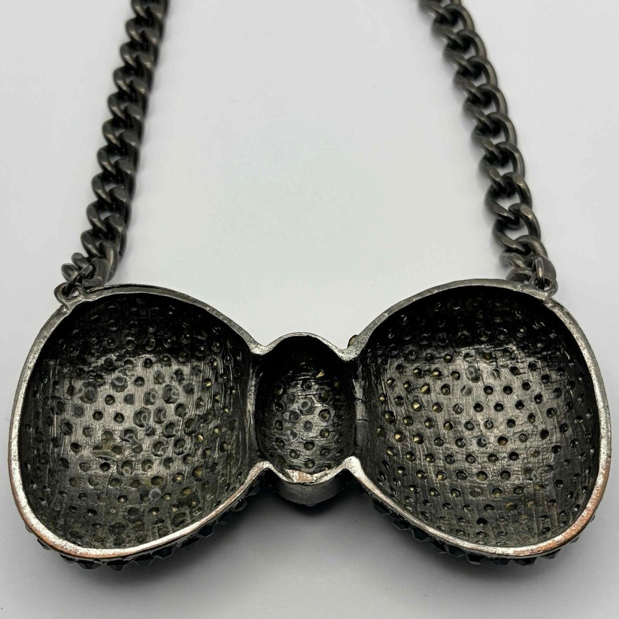 Other Black Crystal Bow Necklace Size ONE SIZE - 4 Thumbnail