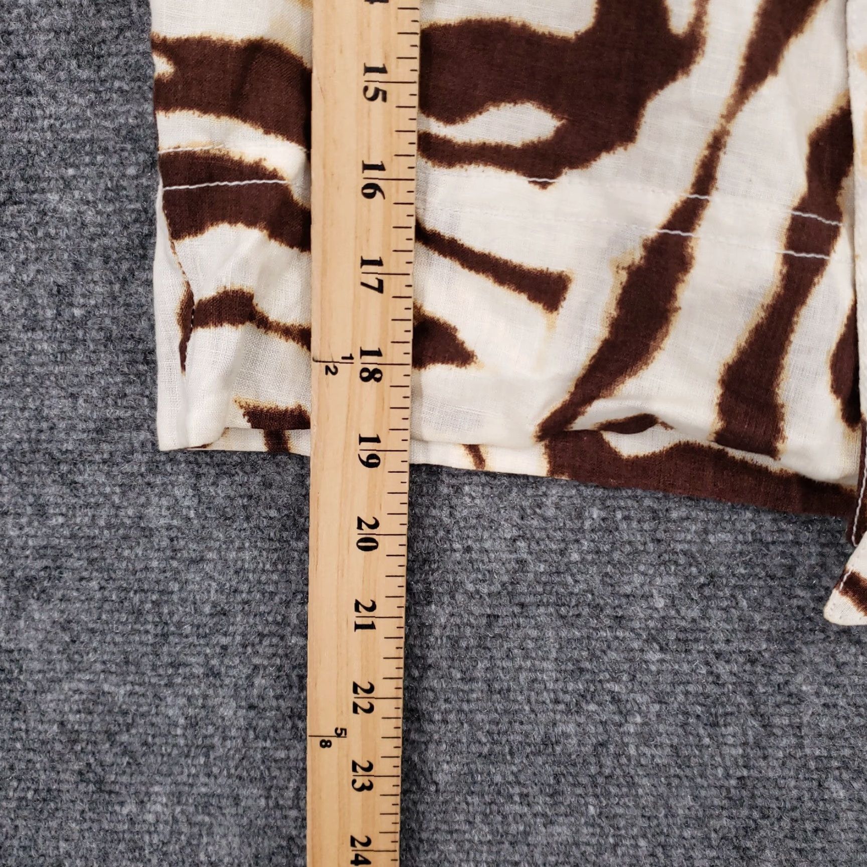 Banana Republic Banana Republic Skirt Womens 14 Brown Linen Mini Pencil Tiger Print Belted Lined Size 36" / US 14 / IT 50 - 4 Thumbnail