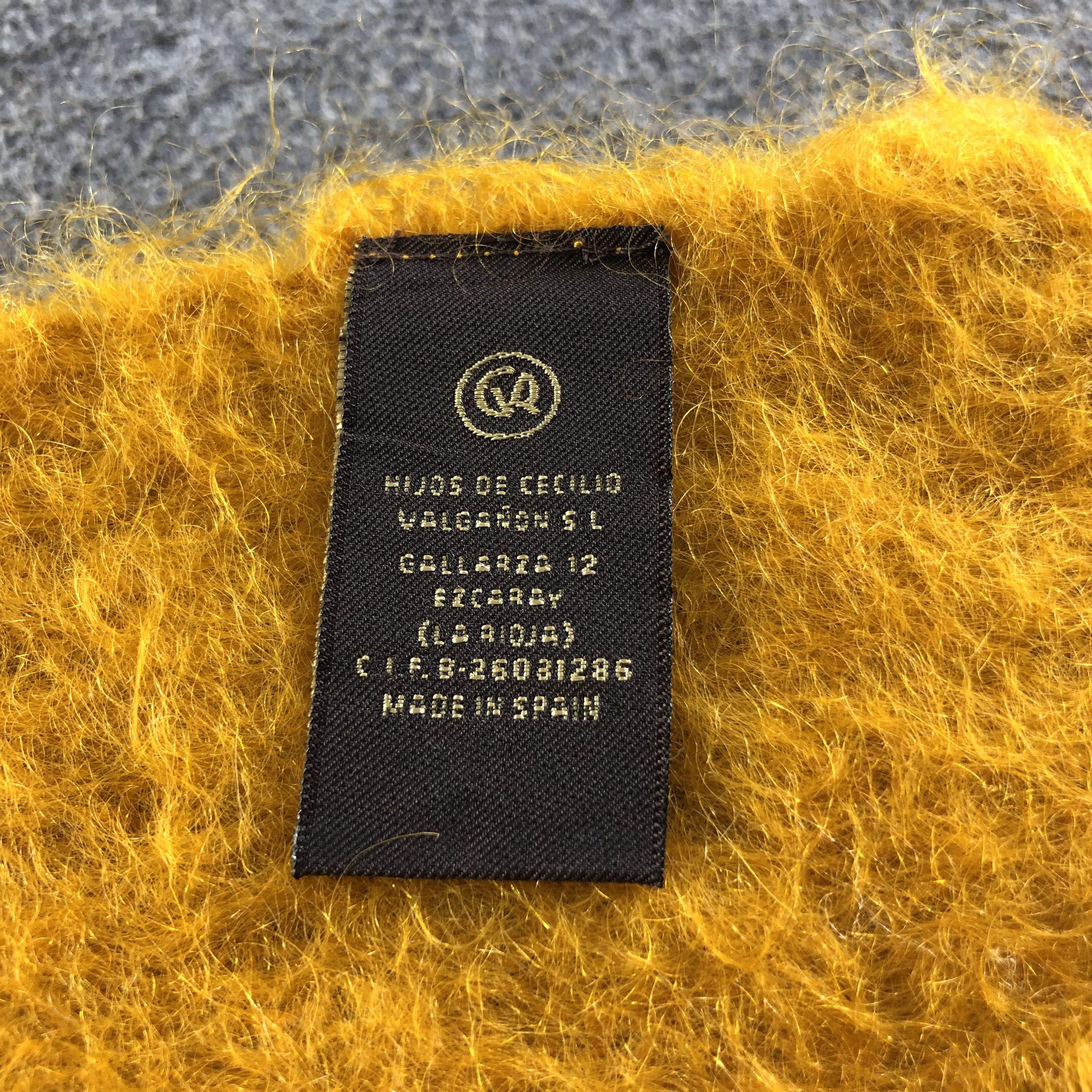 Vintage Luxury Golden Mohair Scarf Muffler Neckwear V2189 Size ONE SIZE - 6 Thumbnail