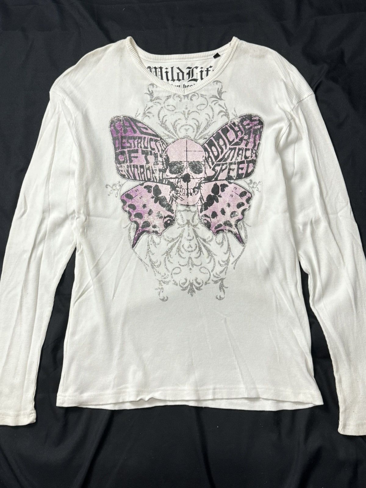 If Six Was Nine Wildlife Skull Fly Long Sleeve Size US L / EU 52-54 / 3 - 2 Thumbnail