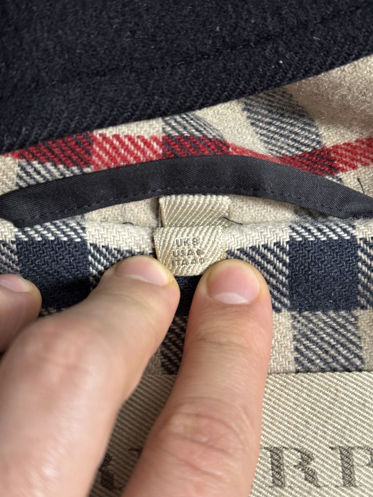 Burberry Rare Luxury Burberry Brit Coat Nova Check 100% Wool Size 8. Size S / US 4 / IT 40 - 10 Thumbnail