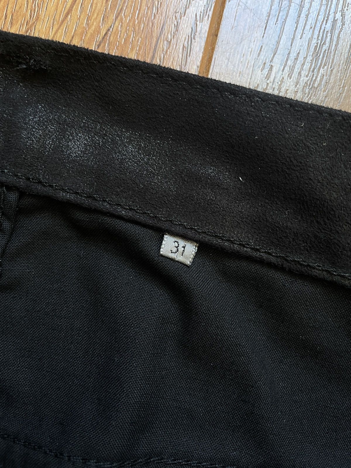 Dior Dior Homme FW08 shiny black trousers by Kris Van Assche Size US 31 - 4 Thumbnail