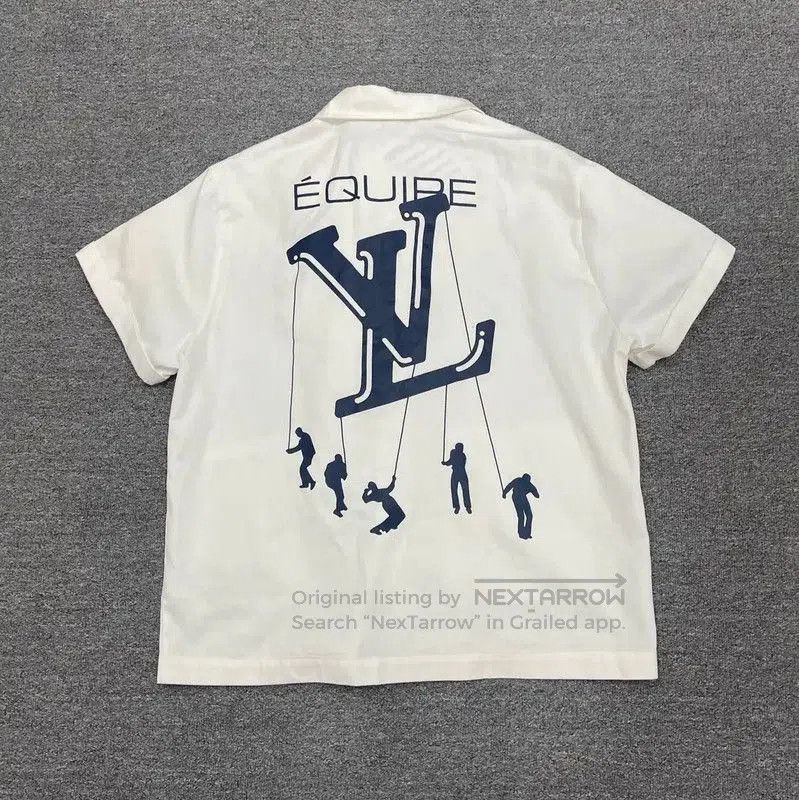 Louis Vuitton Louis Vuitton White Cotton Short Sleeve Shirt . Size US S / EU 44-46 / 1 - 2 Thumbnail