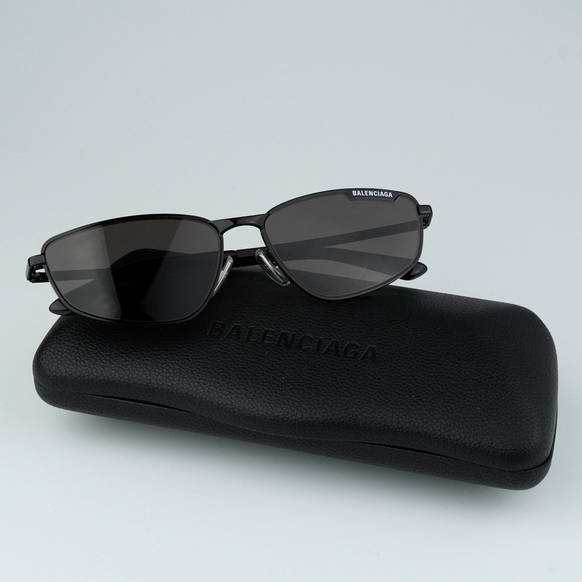 Balenciaga NEW Balenciaga BB0277S 001 Geometric Unisex Sunglasses Size ONE SIZE - 3 Thumbnail