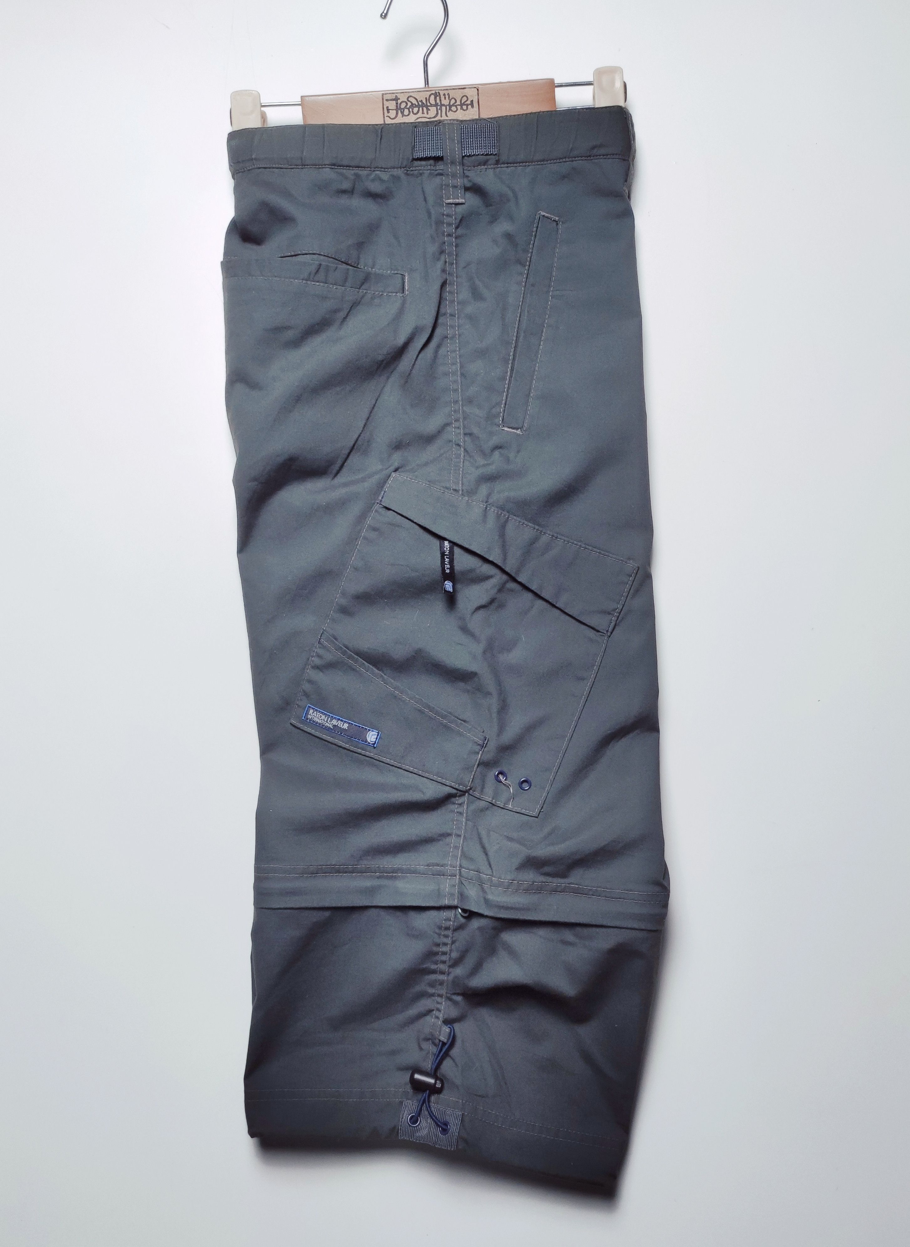 Japanese Brand Raton Laveur Baggy Multipocket Cargo 3/4 Skate Pants Size US 36 / EU 52 - 2 Thumbnail