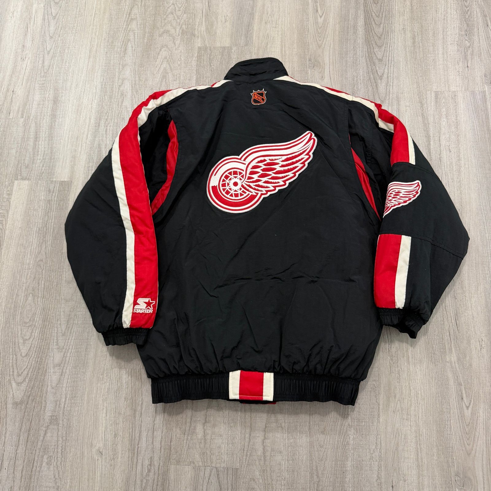 Vintage Vintage Detroit Red Wings Starter Jacket Men's Large Black Size US L / EU 52-54 / 3 - 7 Thumbnail