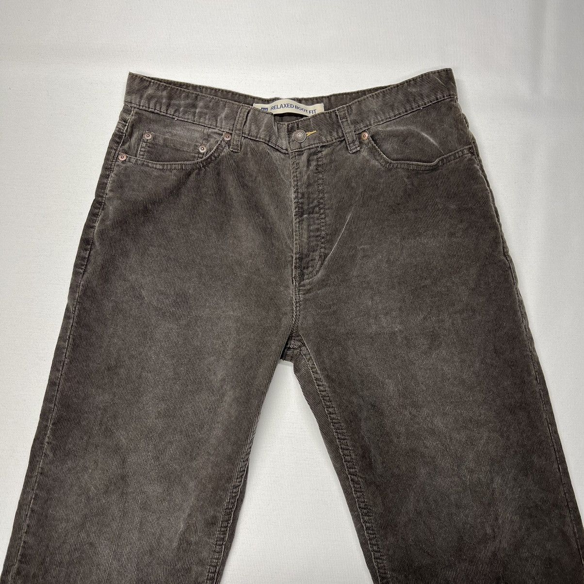 Gap × Vintage Gap Pants Brown Corduroy Relaxed Boot Fit Baggy Grunge Size US 34 / EU 50 - 4 Thumbnail