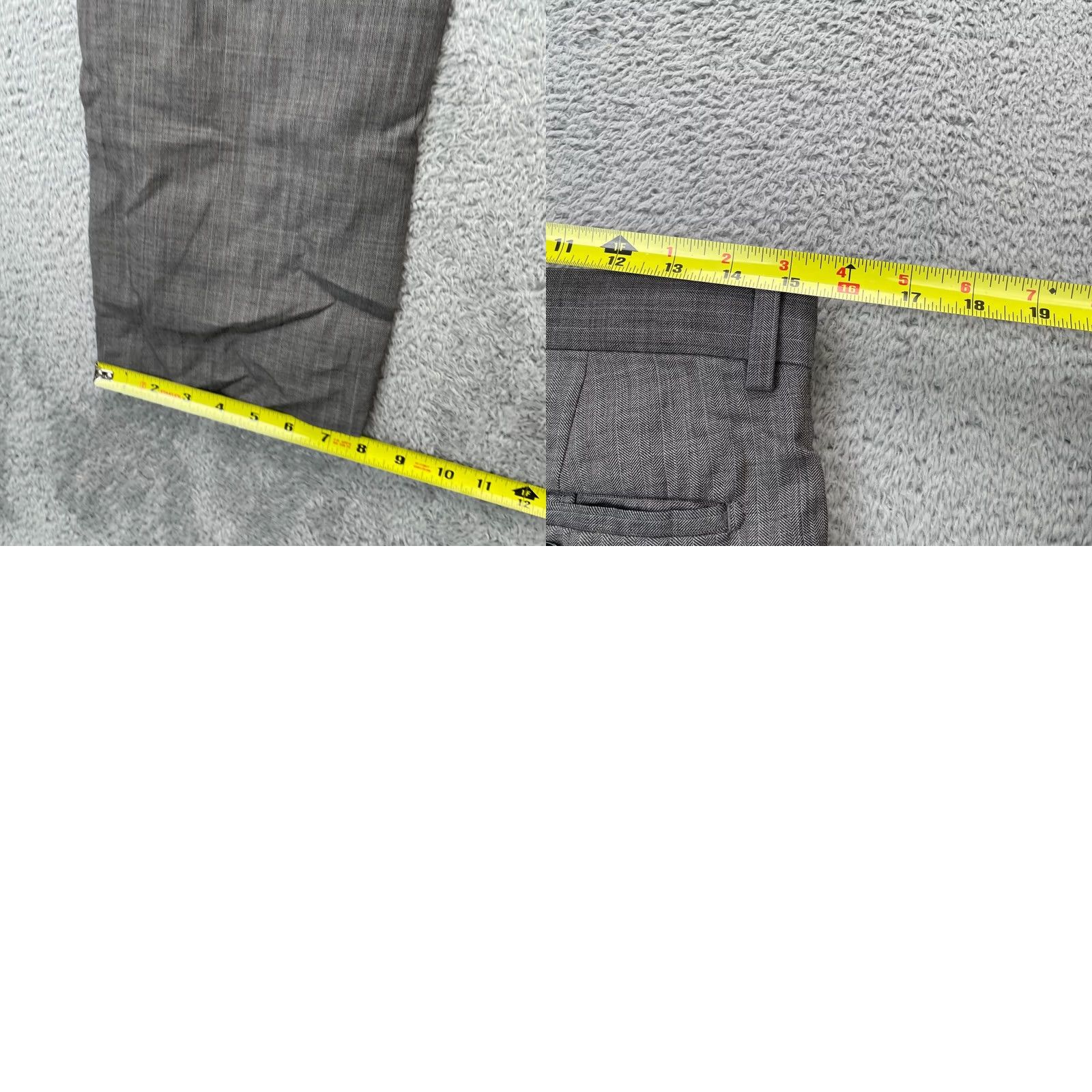 Banana Republic Banana Republic Gray Wool Blend Modern Fit Straight Leg Dress Pants Mens 30x32 Size US 32 / EU 48 - 8 Thumbnail