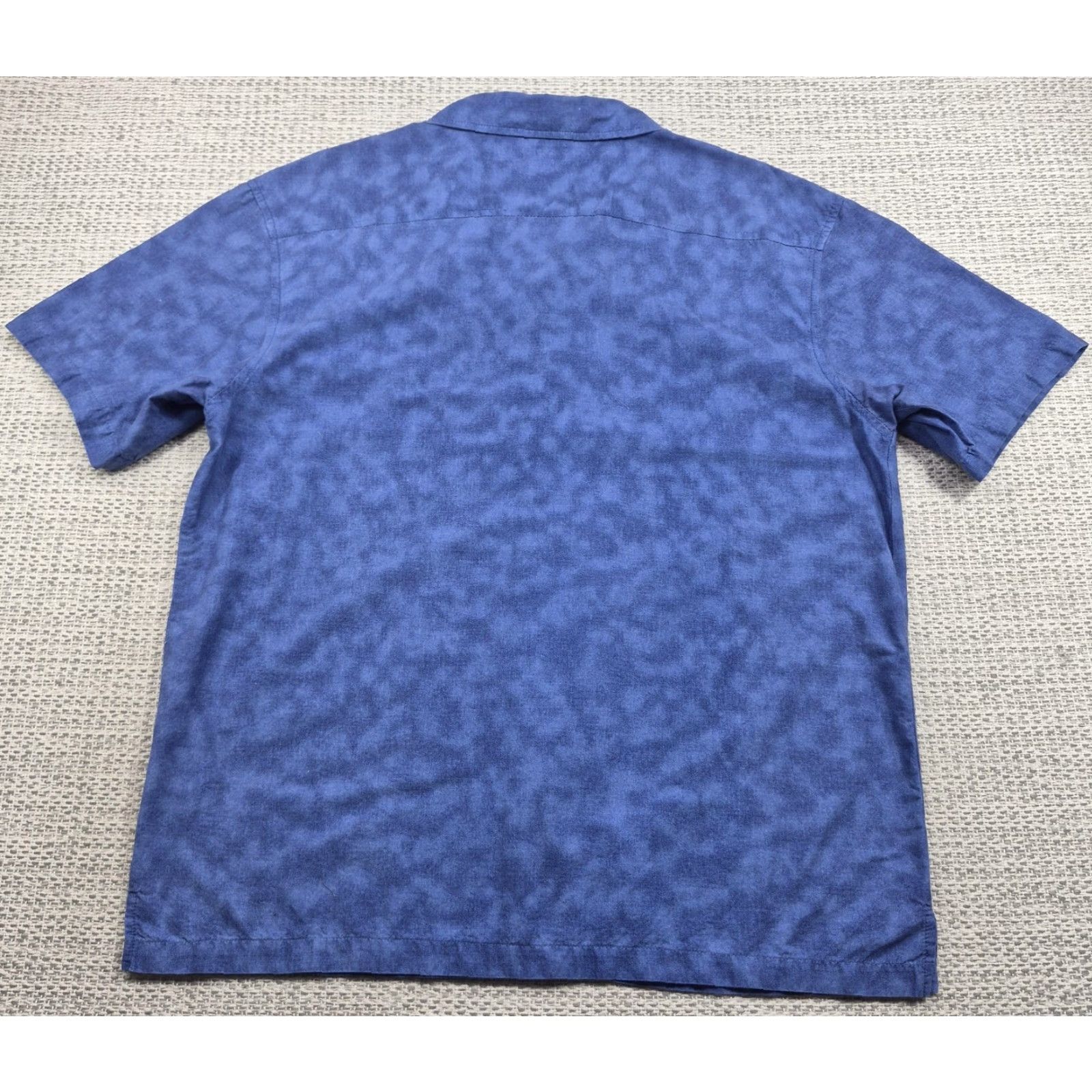 J Brand VINTAGE One Tough Brand Button Up Shirt Mens XL Blue Hawaiian Aloha Tiki Short Sleeve Size US XL / EU 56 / 4 - 7 Thumbnail