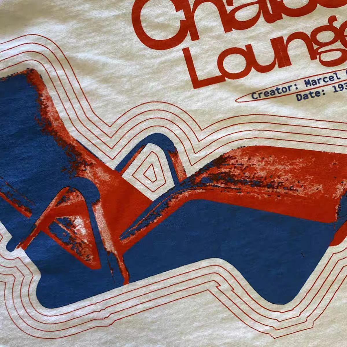 Vintage Street fashion lounge chair pattern cotton t-shirt Size US M / EU 48-50 / 2 - 2 Thumbnail