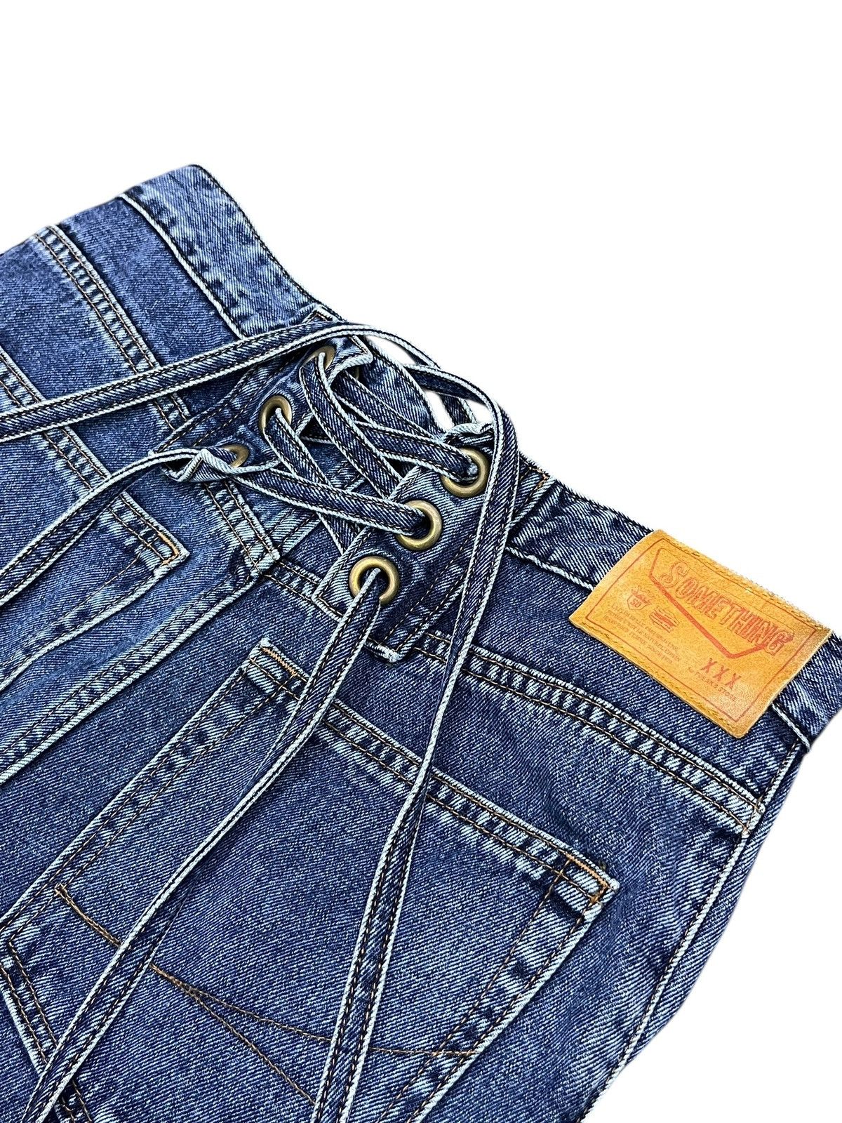 Edwin Vtg SOMETHING French Nouveau × Freak's Store Lace-Up Baggy Size 28" / US 6 / IT 42 - 1 Thumbnail