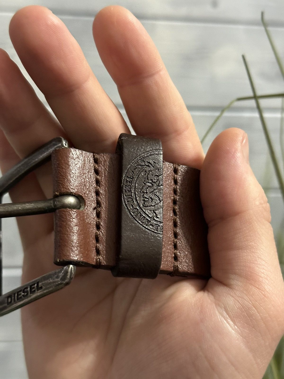 Diesel Rare Vintage Belt Diesel 100% Leather Buffalo Luxury. Size ONE SIZE - 2 Thumbnail