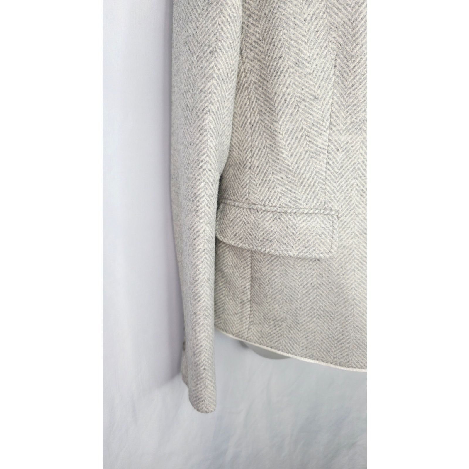 Vineyard Vines Vineyard Vines Wool Herringbone Blazer Academia Jacket Size L / US 10 / IT 46 - 6 Thumbnail