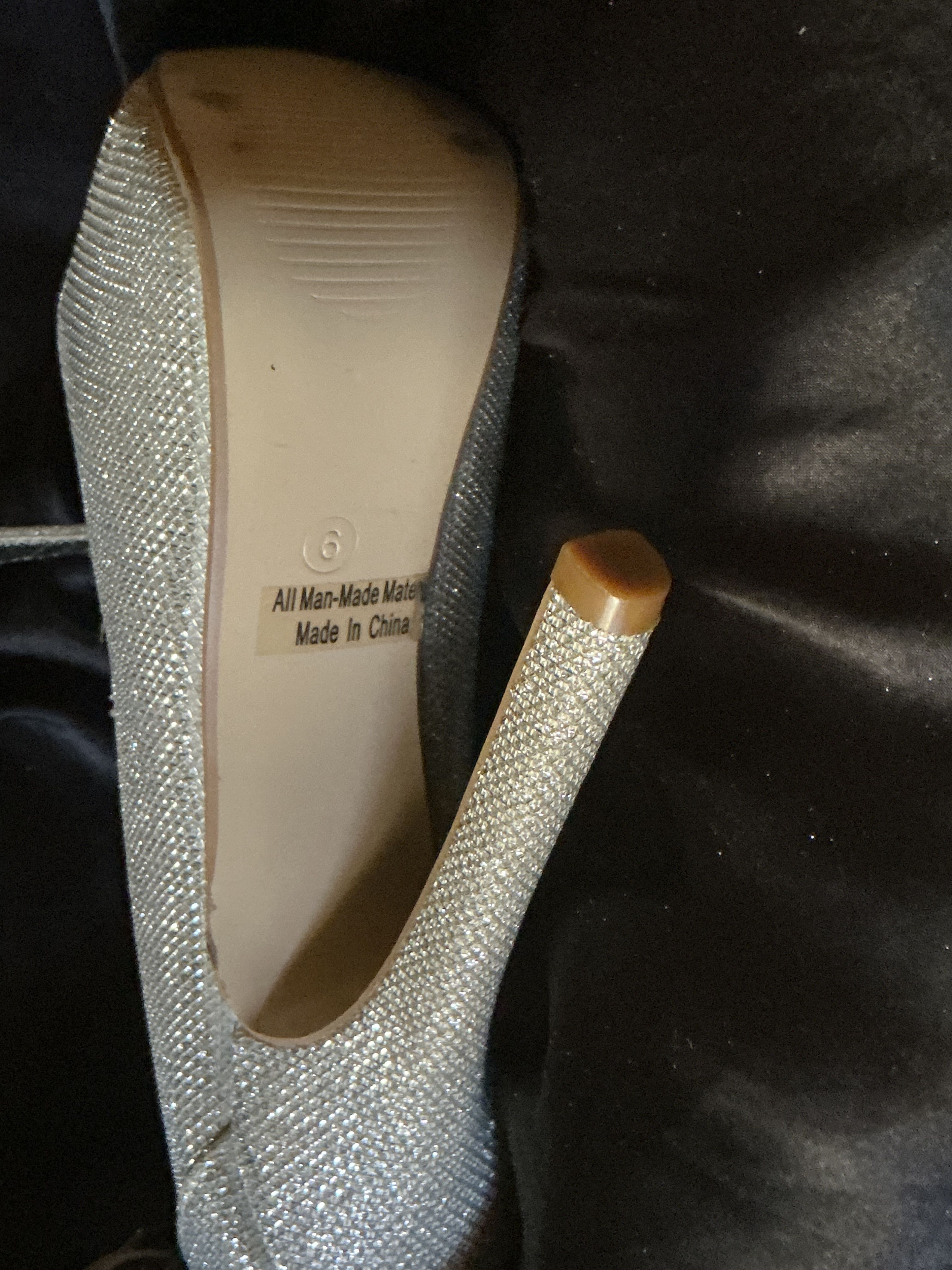 Other Gorgeous PAZZLE 5-inch silver glitter stiletto $90 OBO Size US 6 / IT 36 - 10 Thumbnail