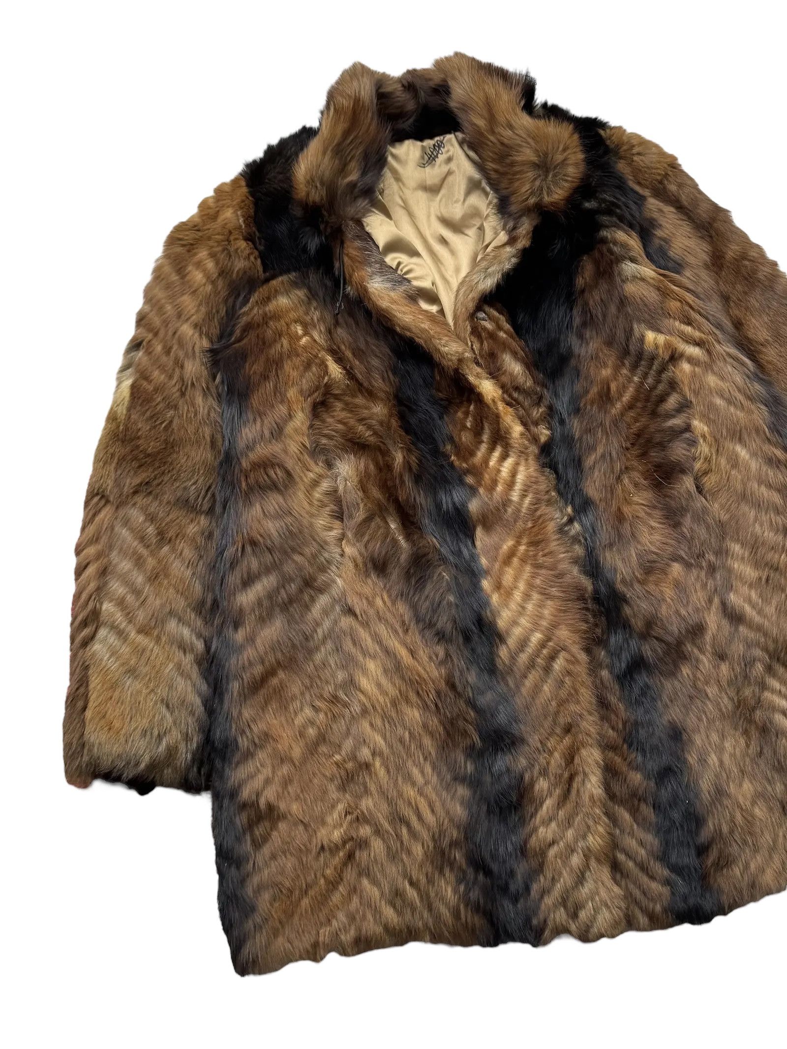 Vintage Y2K Real Fur Coat Size L / US 10 / IT 46 - 2 Thumbnail
