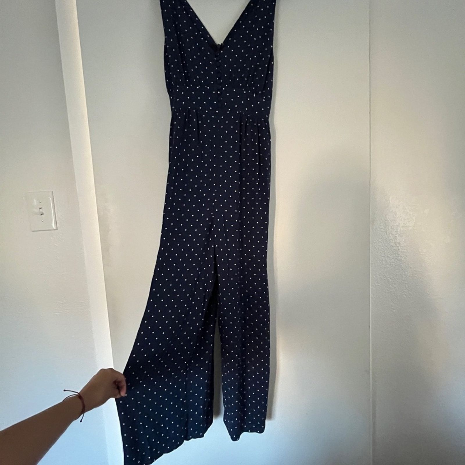 Madewell Madewell wide leg jumpsuit polka dot Size 27" / US 4 / IT 40 - 4 Thumbnail